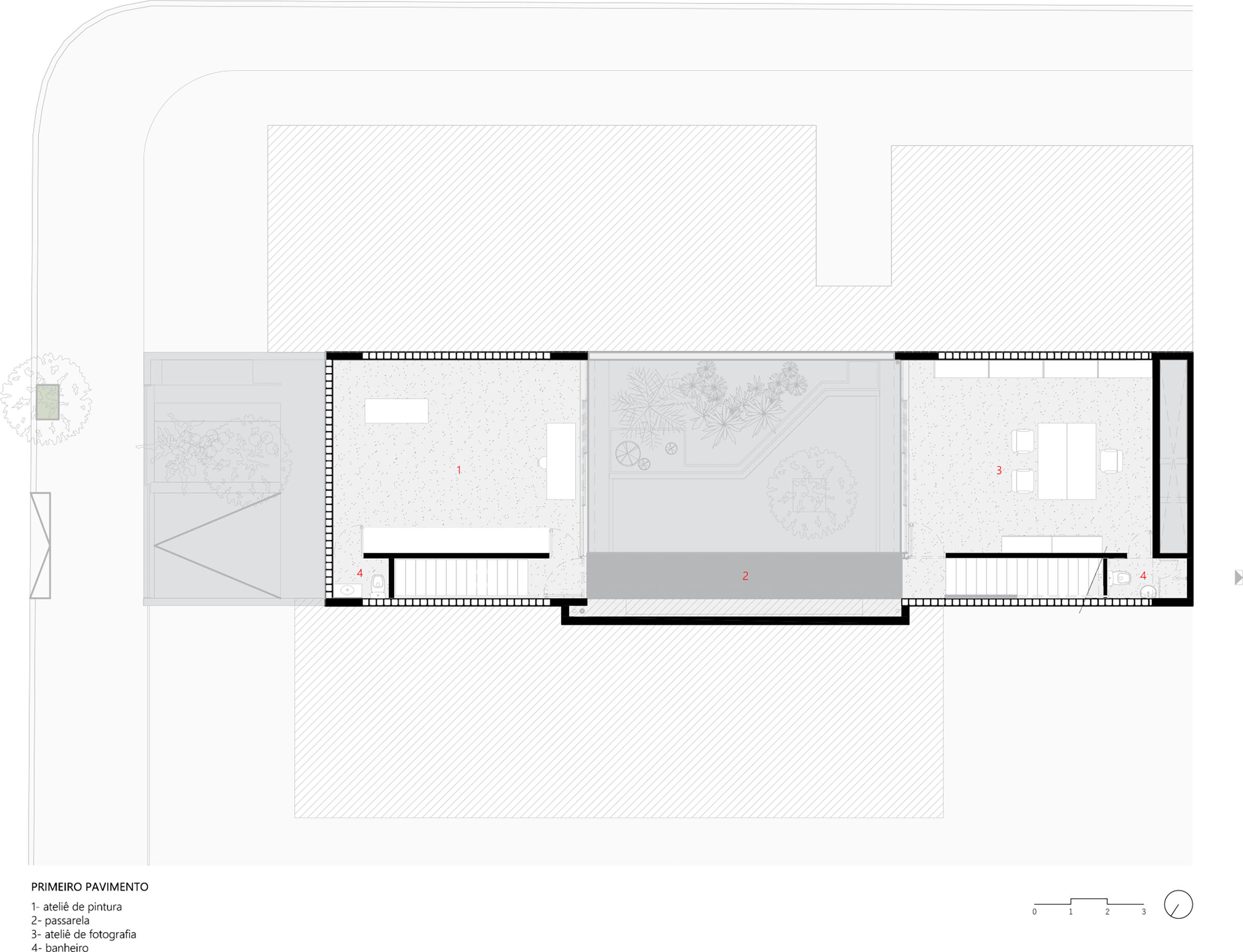 1st floor plan - atelier
