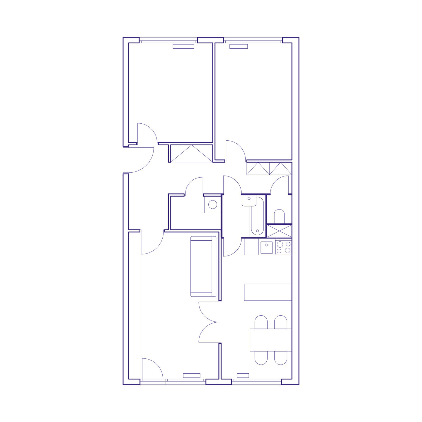 Floor plan - before renovation