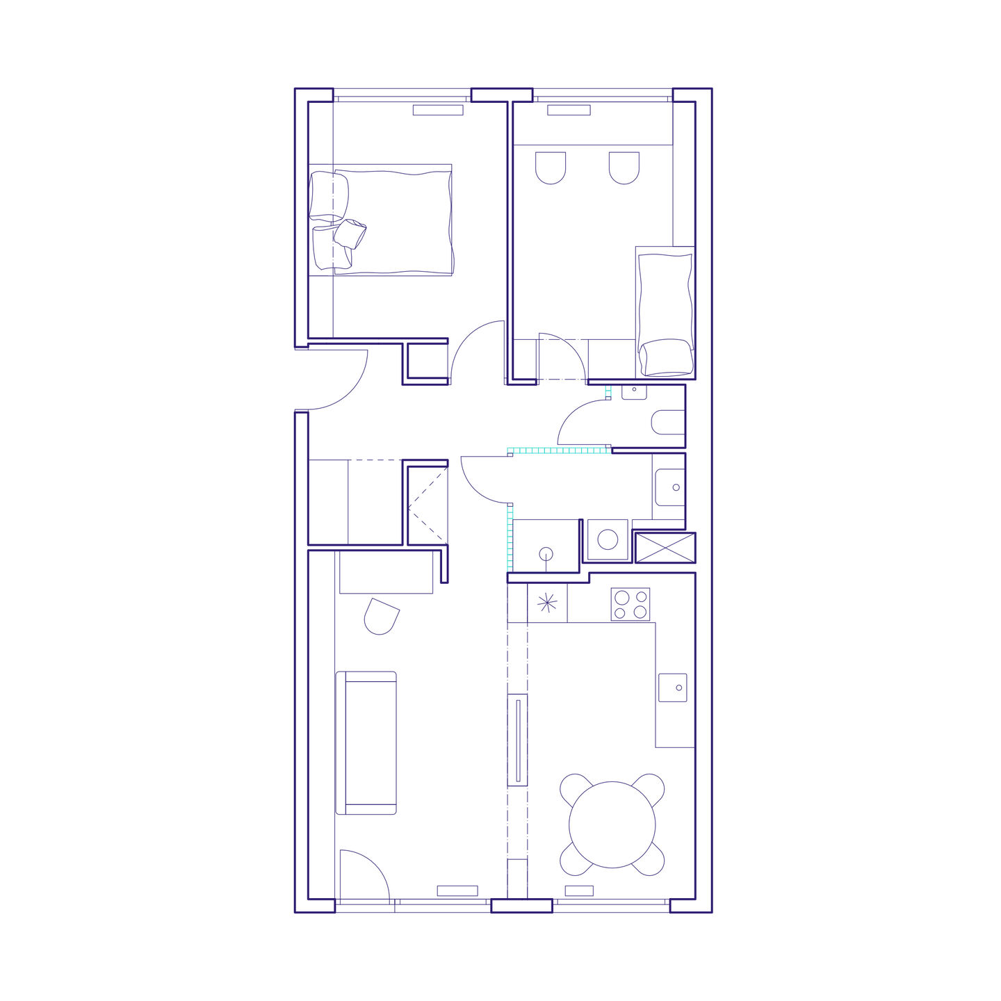 Floor plan - after renovation
