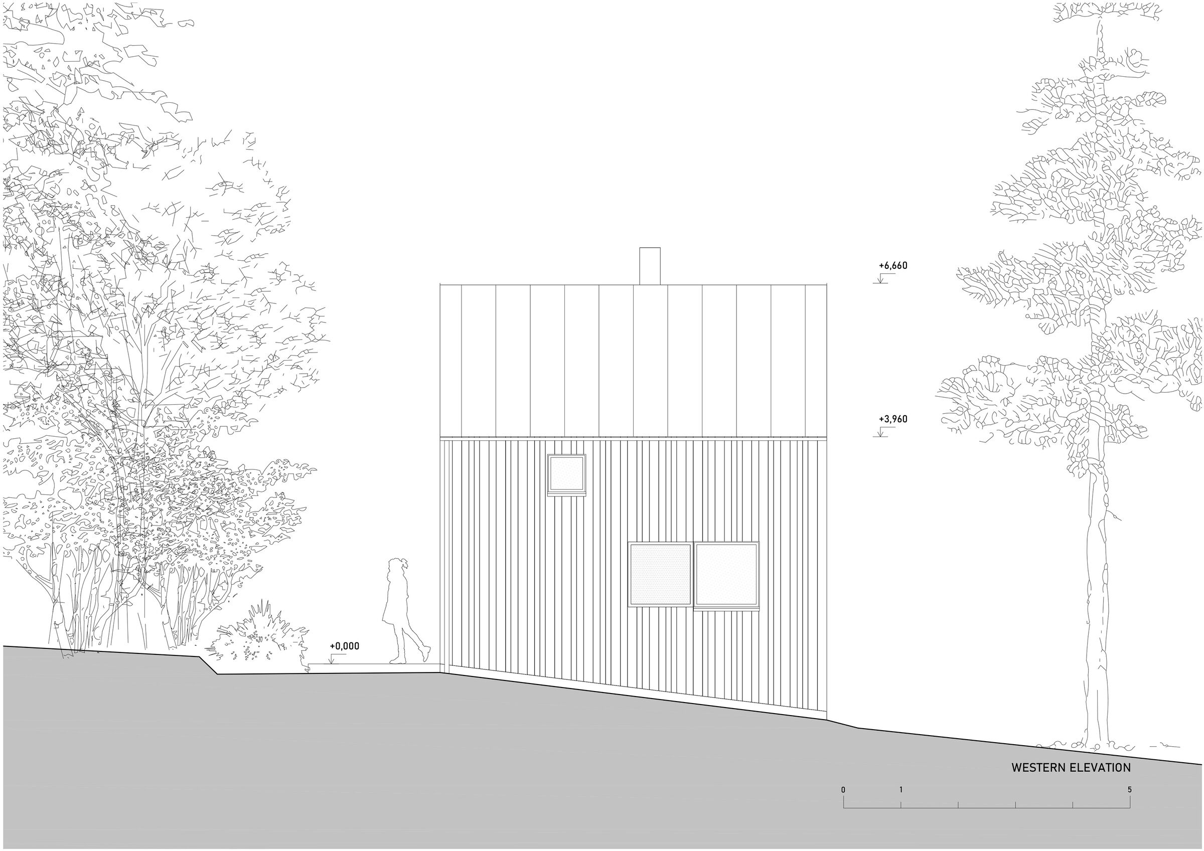 western elevation