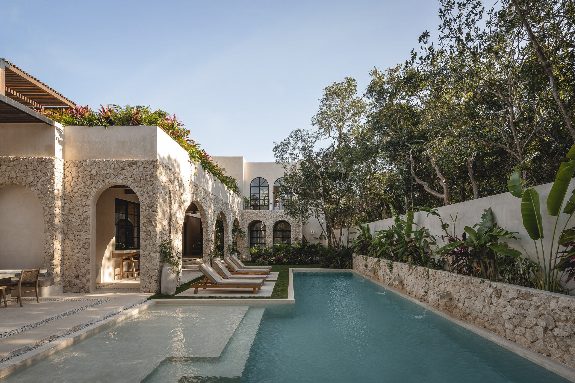 Pool area.