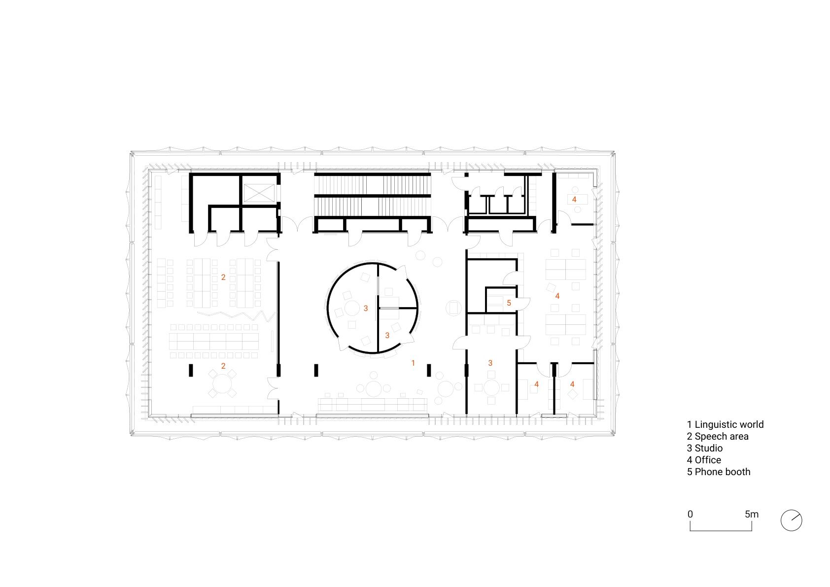 First floor, original scale 1:100