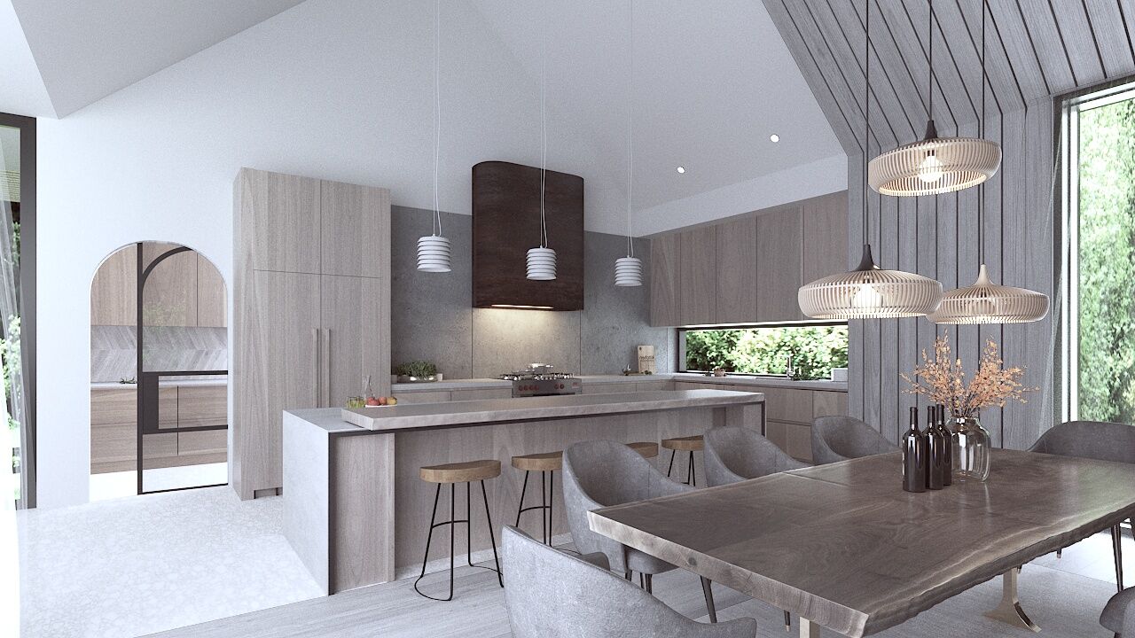 Interior Kitchen Render