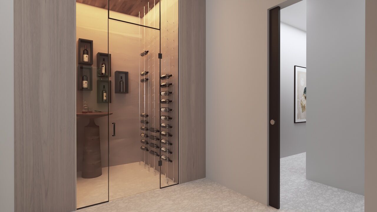 Interior Wine Room Render