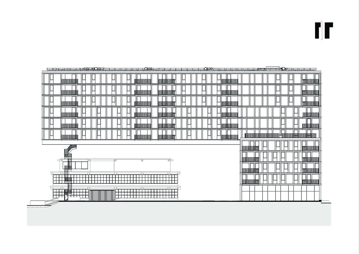 East facade elevation