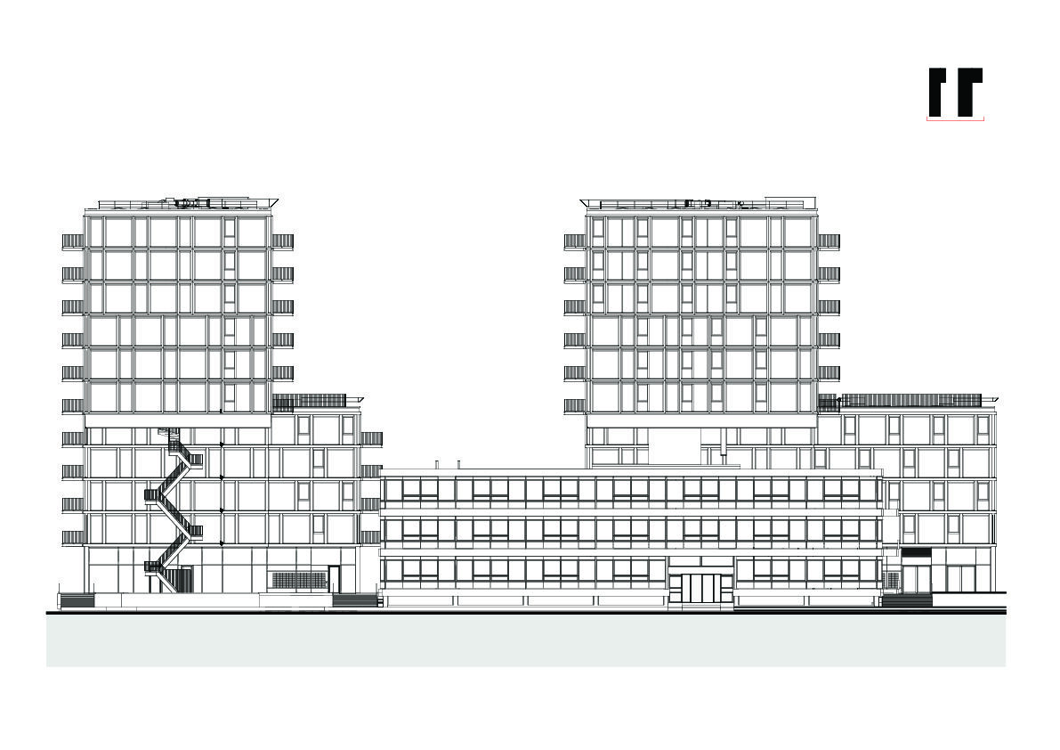 South facade elevation