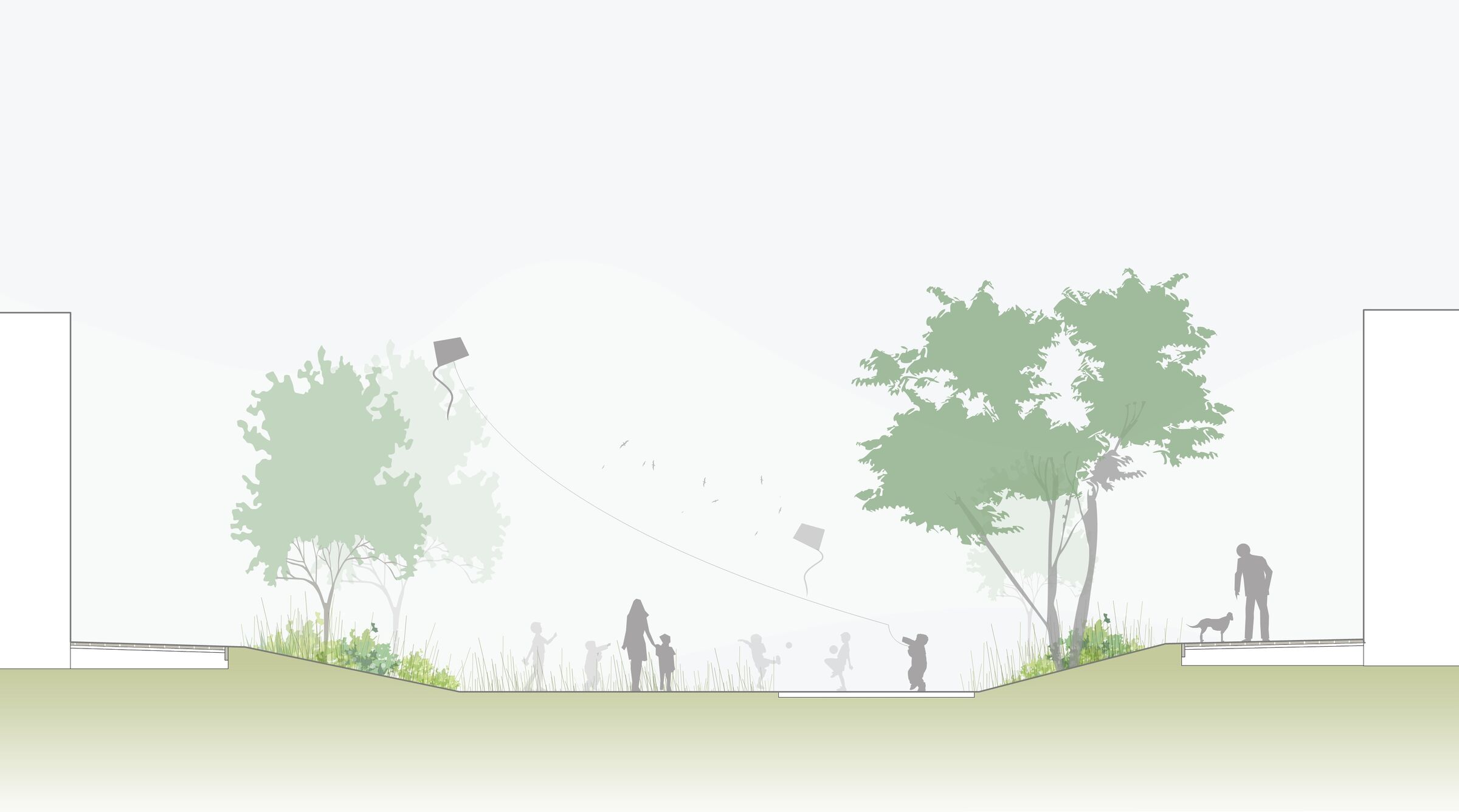 Park section drawing