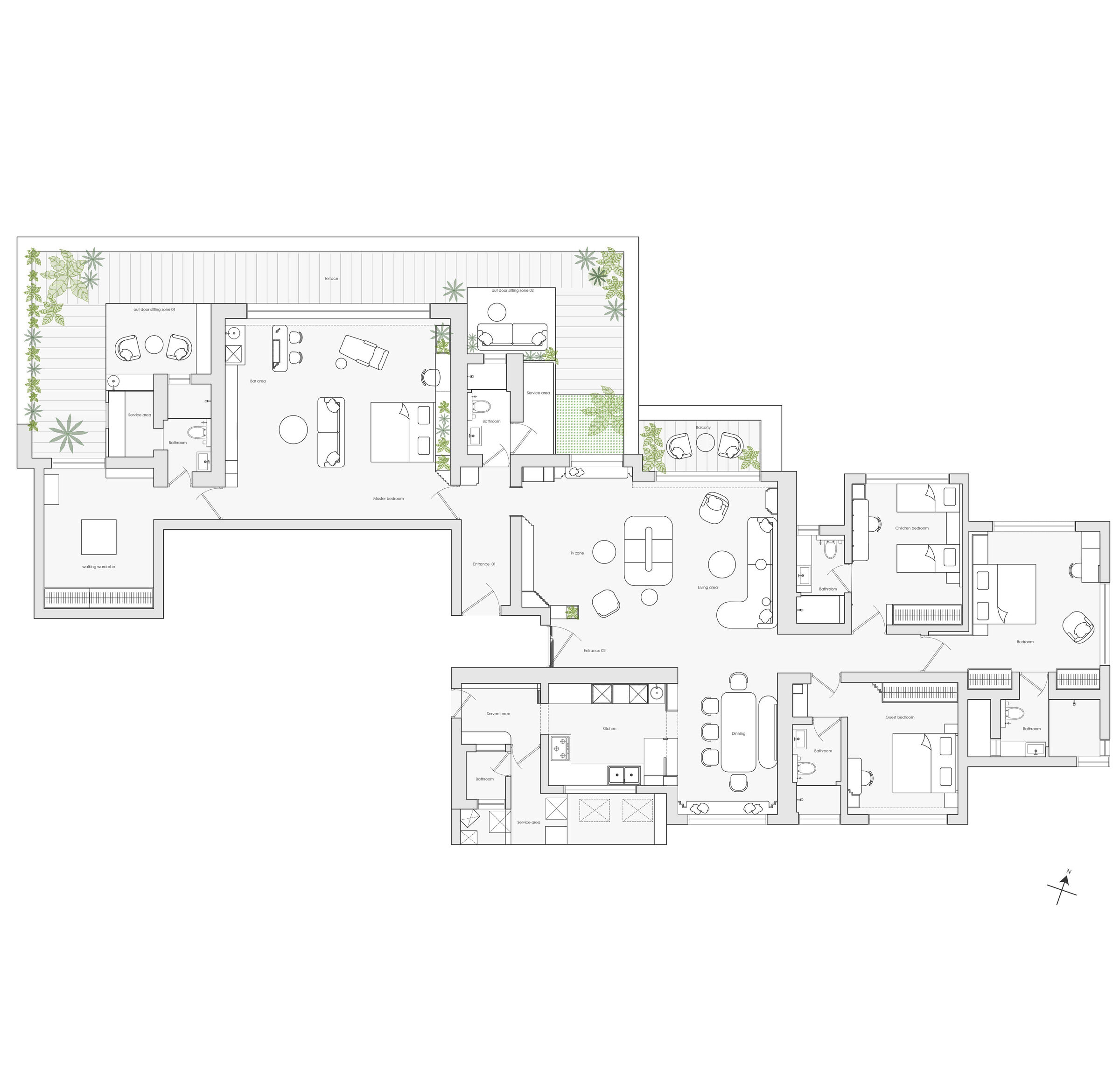 Plan of apartment