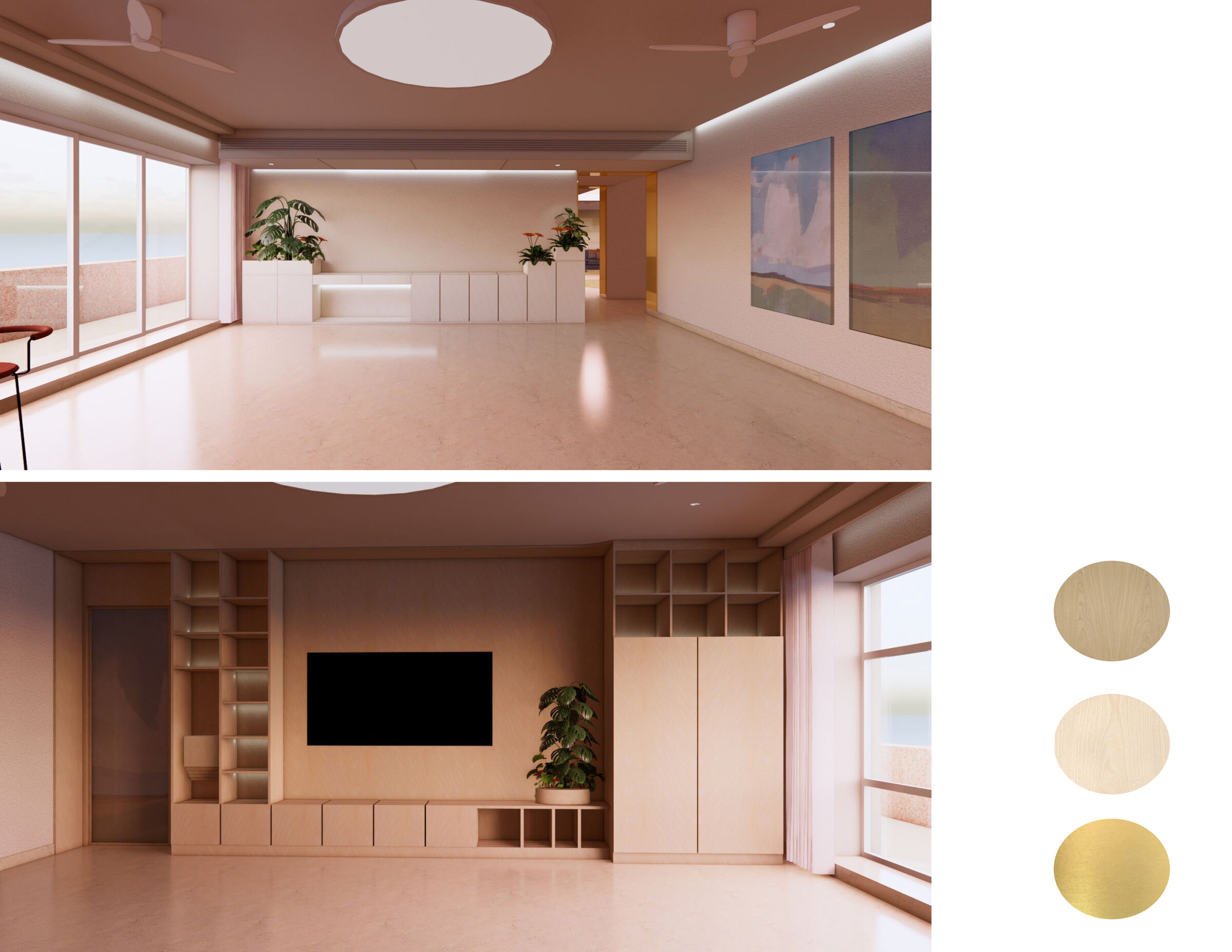 Renders of living area 02