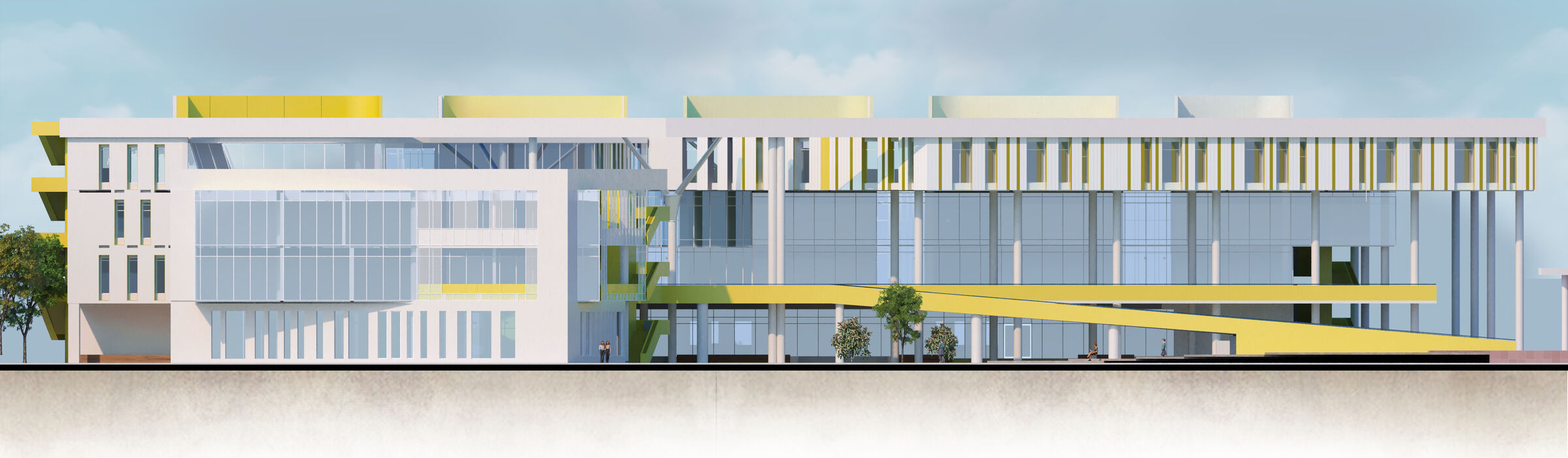 Boys School Front Elevation
