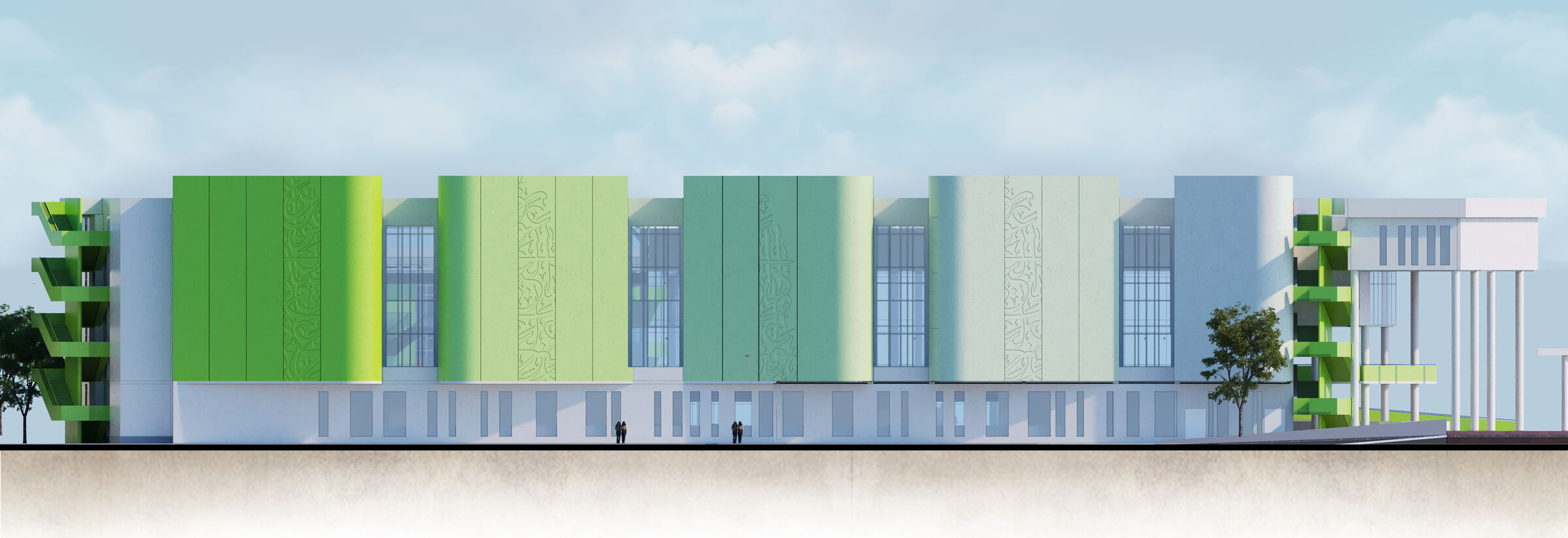 Girls School Rear Elevation