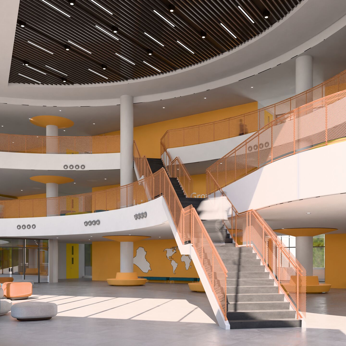 Classrooms Building Atrium