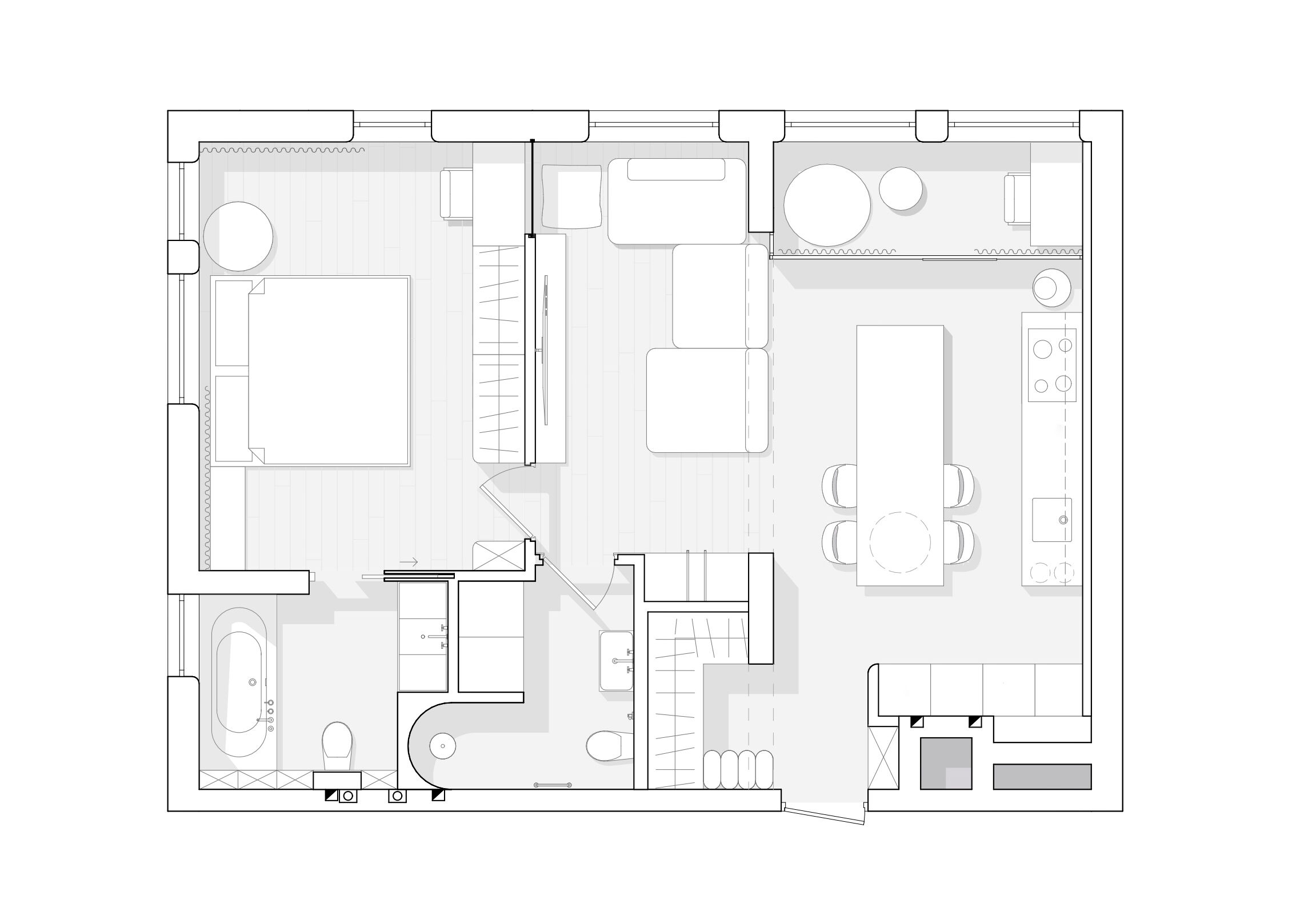 Floorplan of the Back Home Apartment