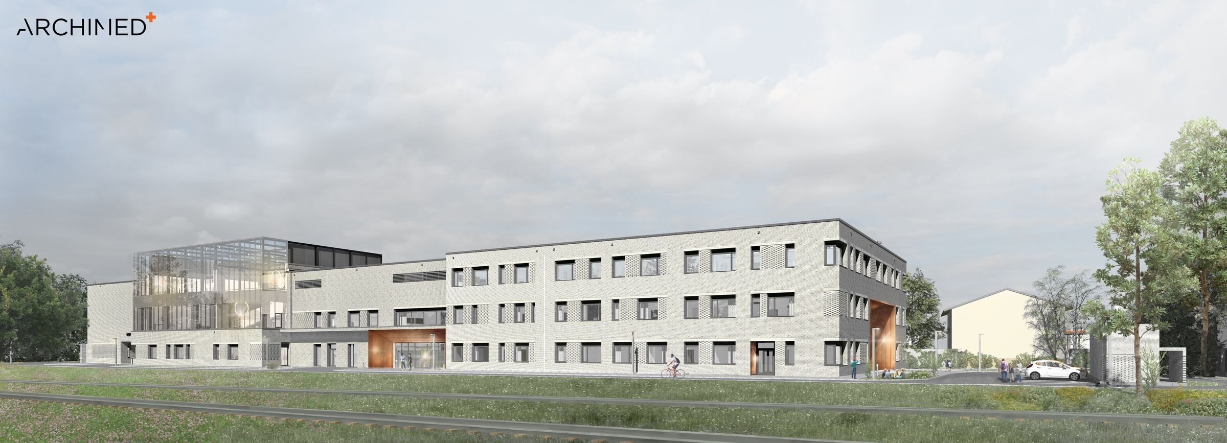 Initial concept render - northern facade