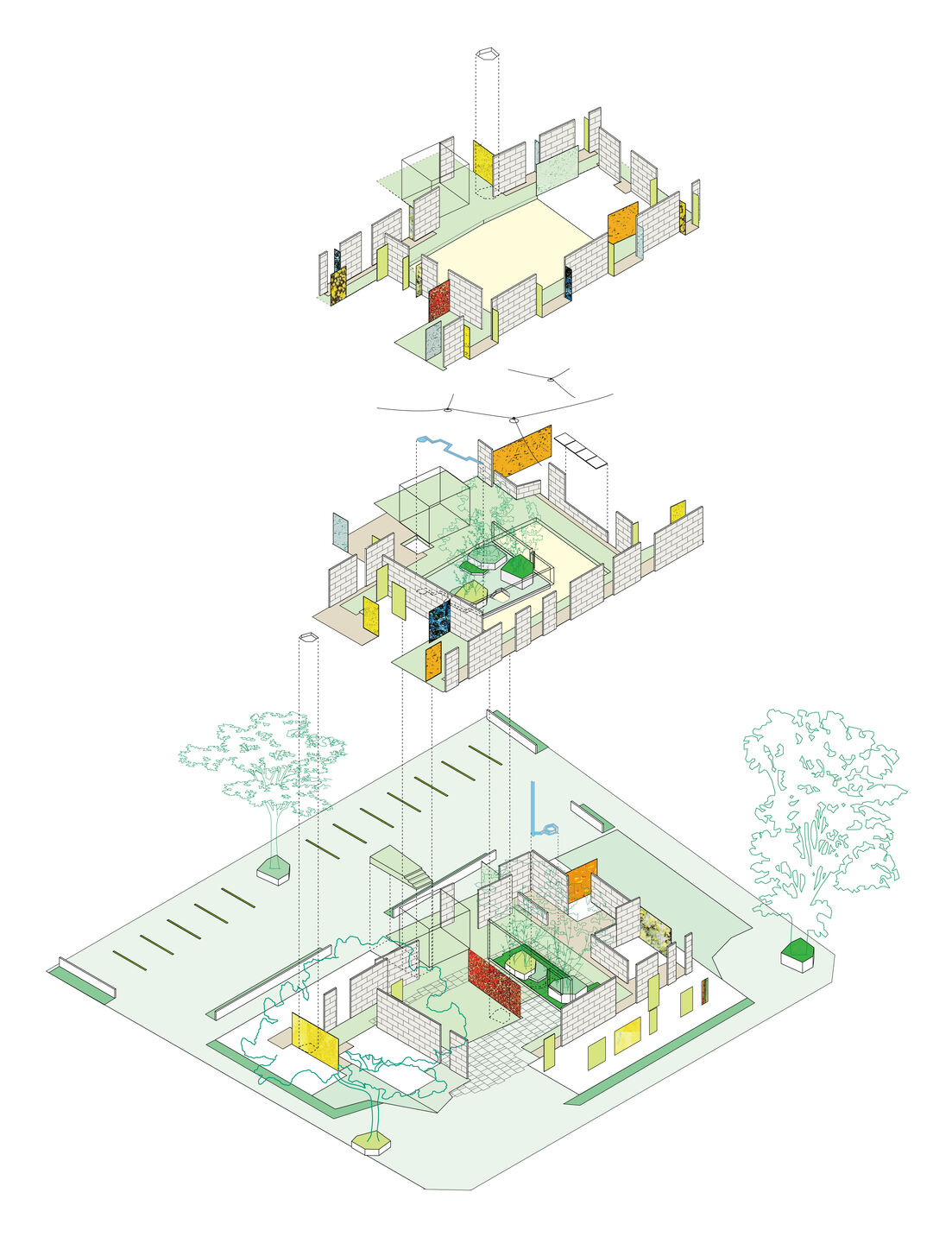 Isometric Diagram of Common Areas