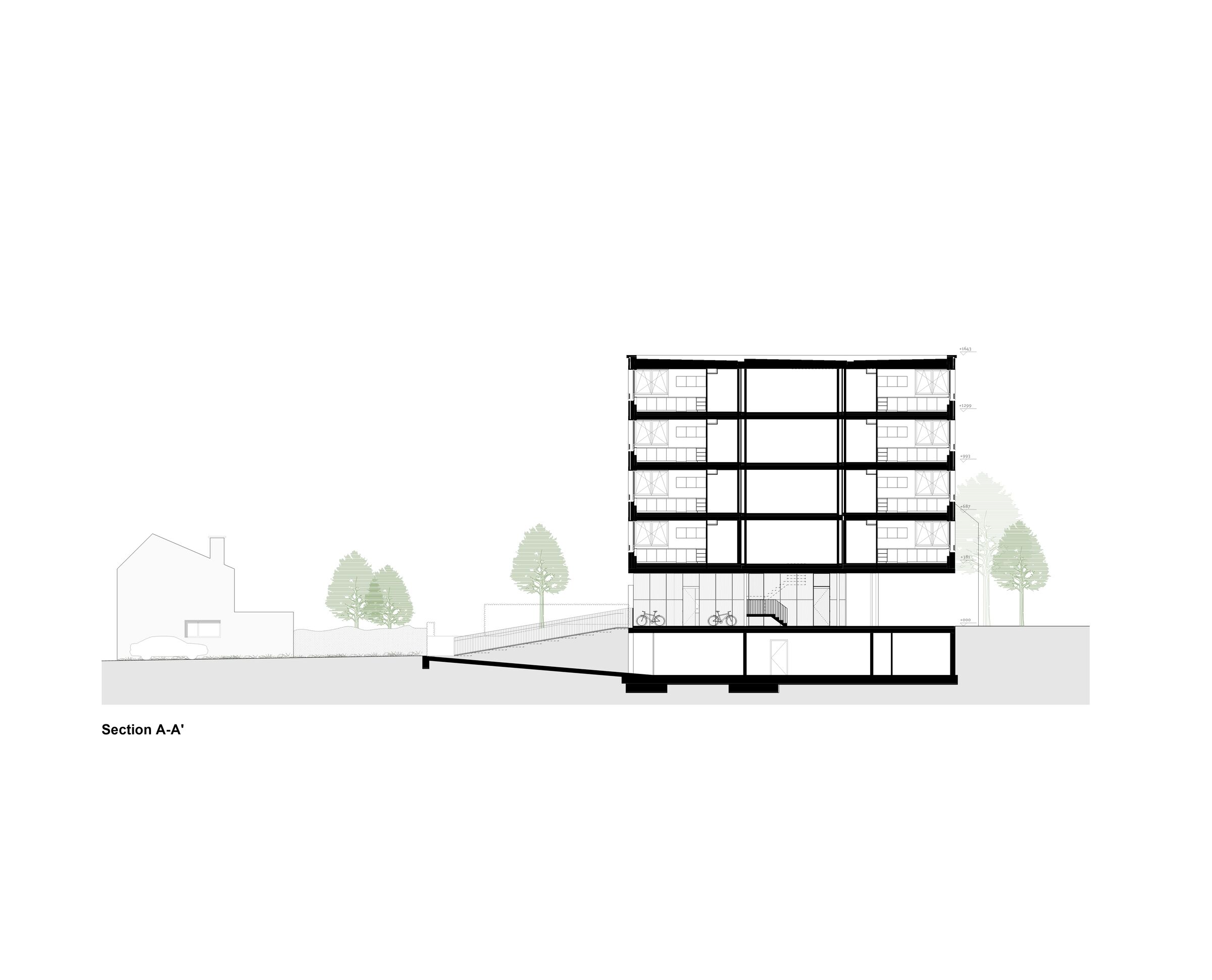 section A-A'