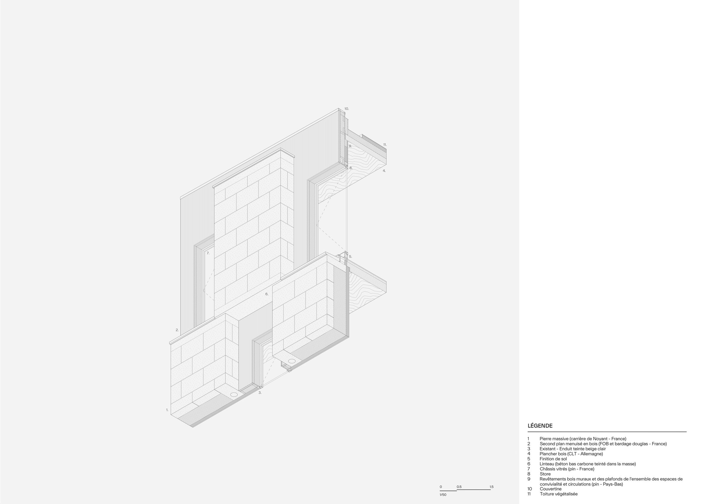 Axonometry detail
