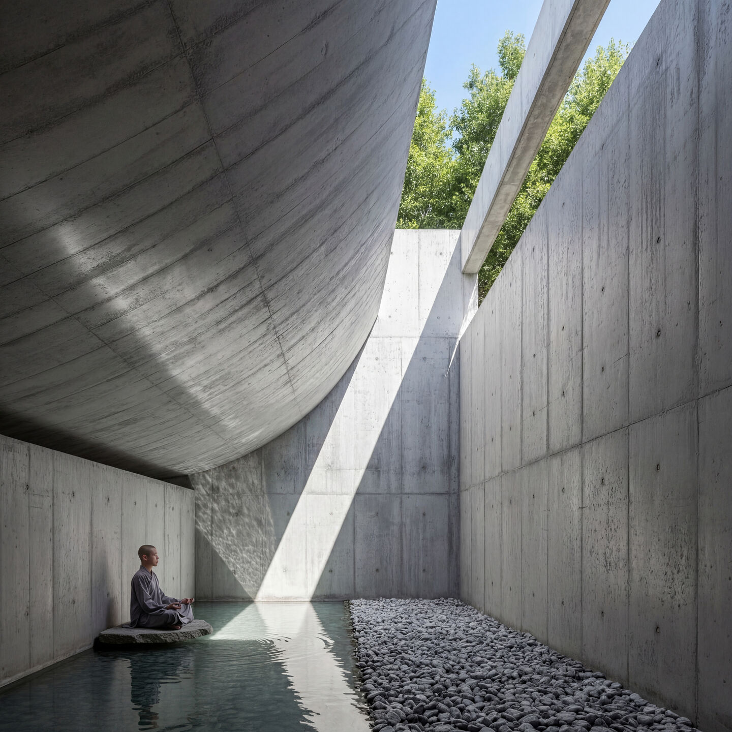 A quiet architectural layer where human presence reconnects with the forest canopy.
