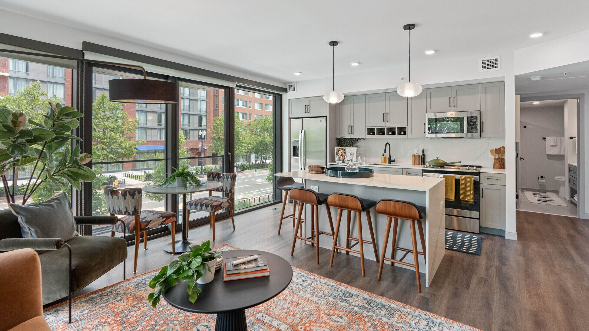 Kitchen with Gutmann sliding door & fall prevention system