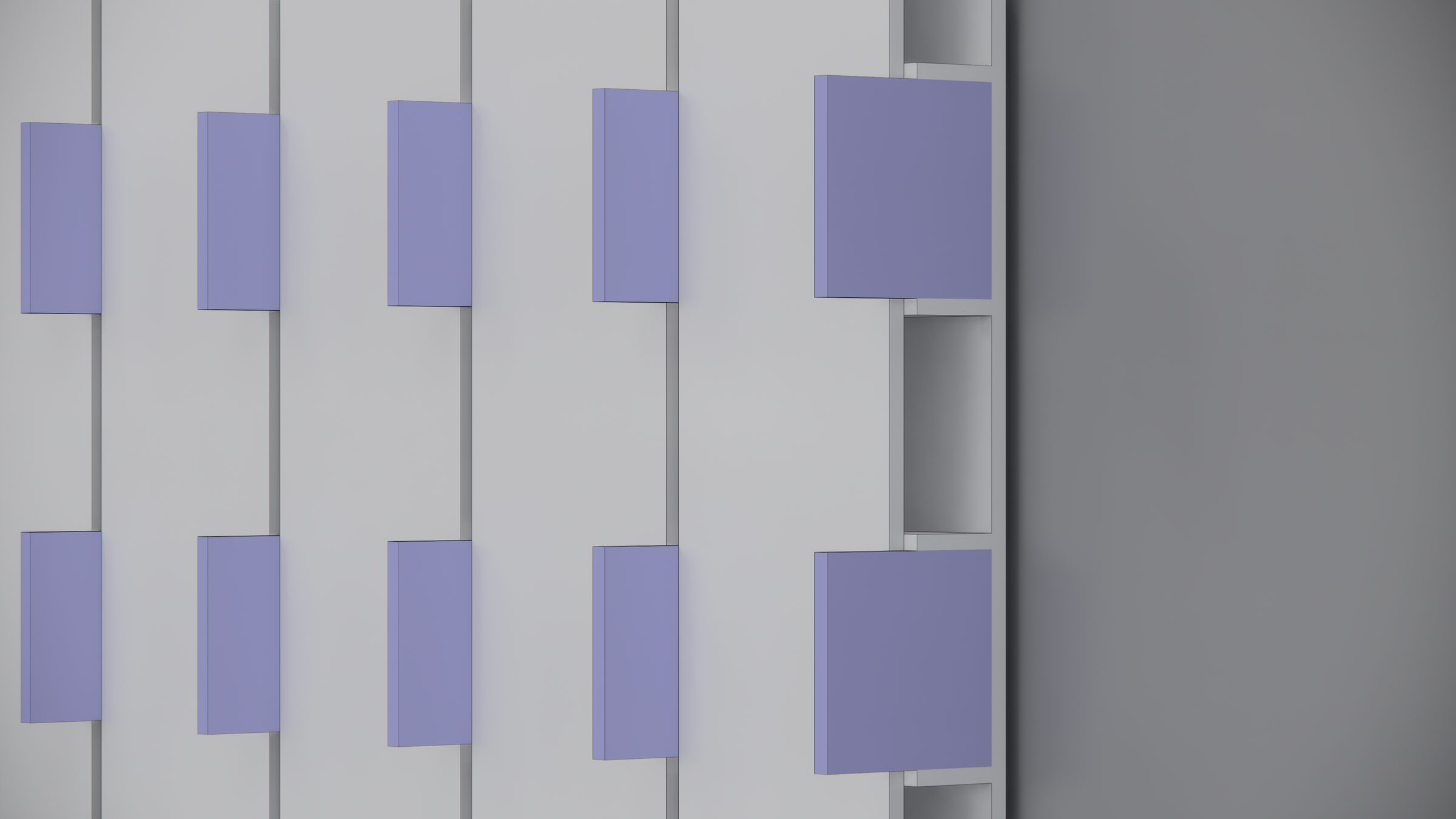 Detail section of wall panel