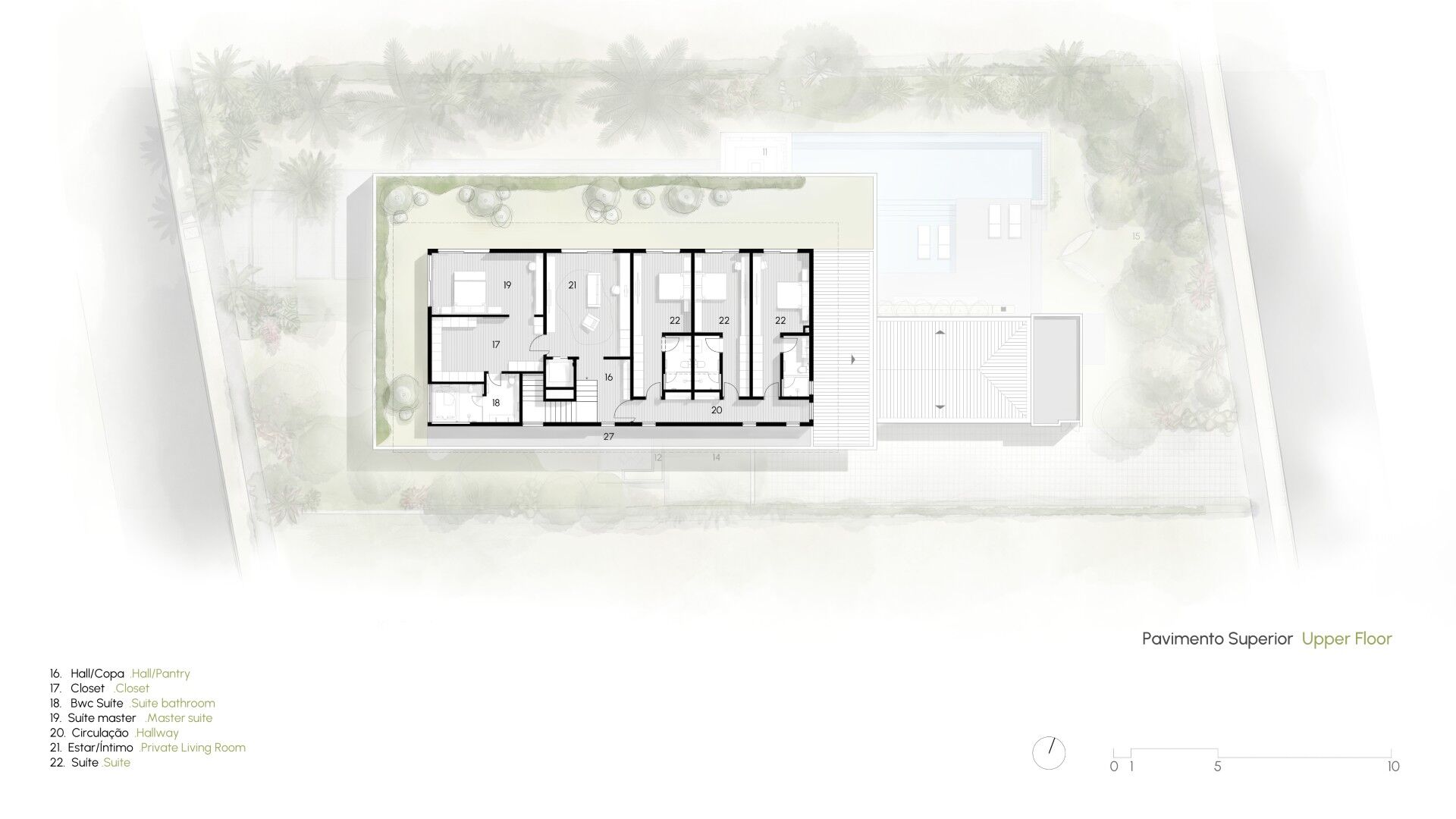 Residência TN - Planta Baixa - Piso superior