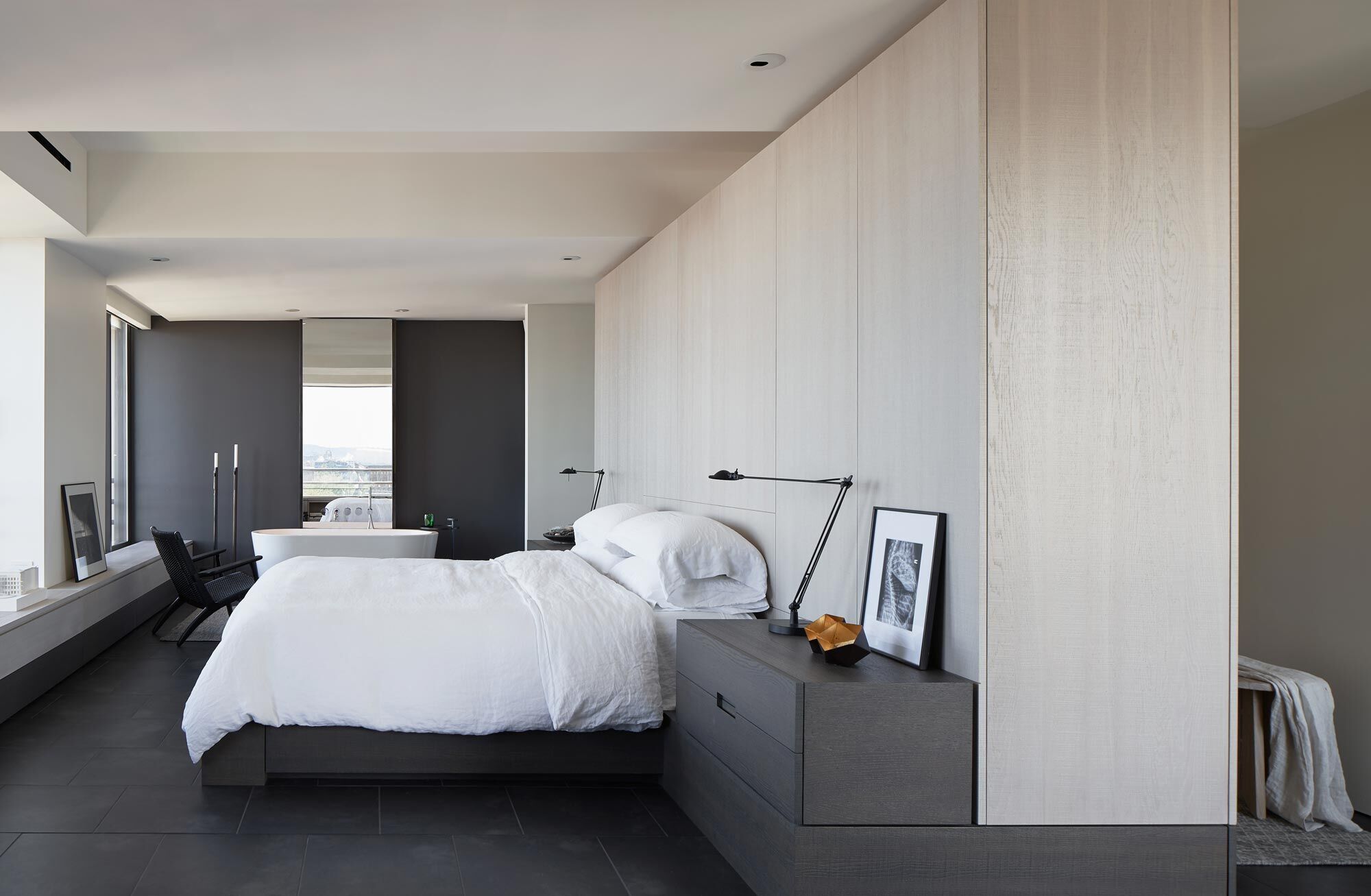 Primary suite featuring custom casework