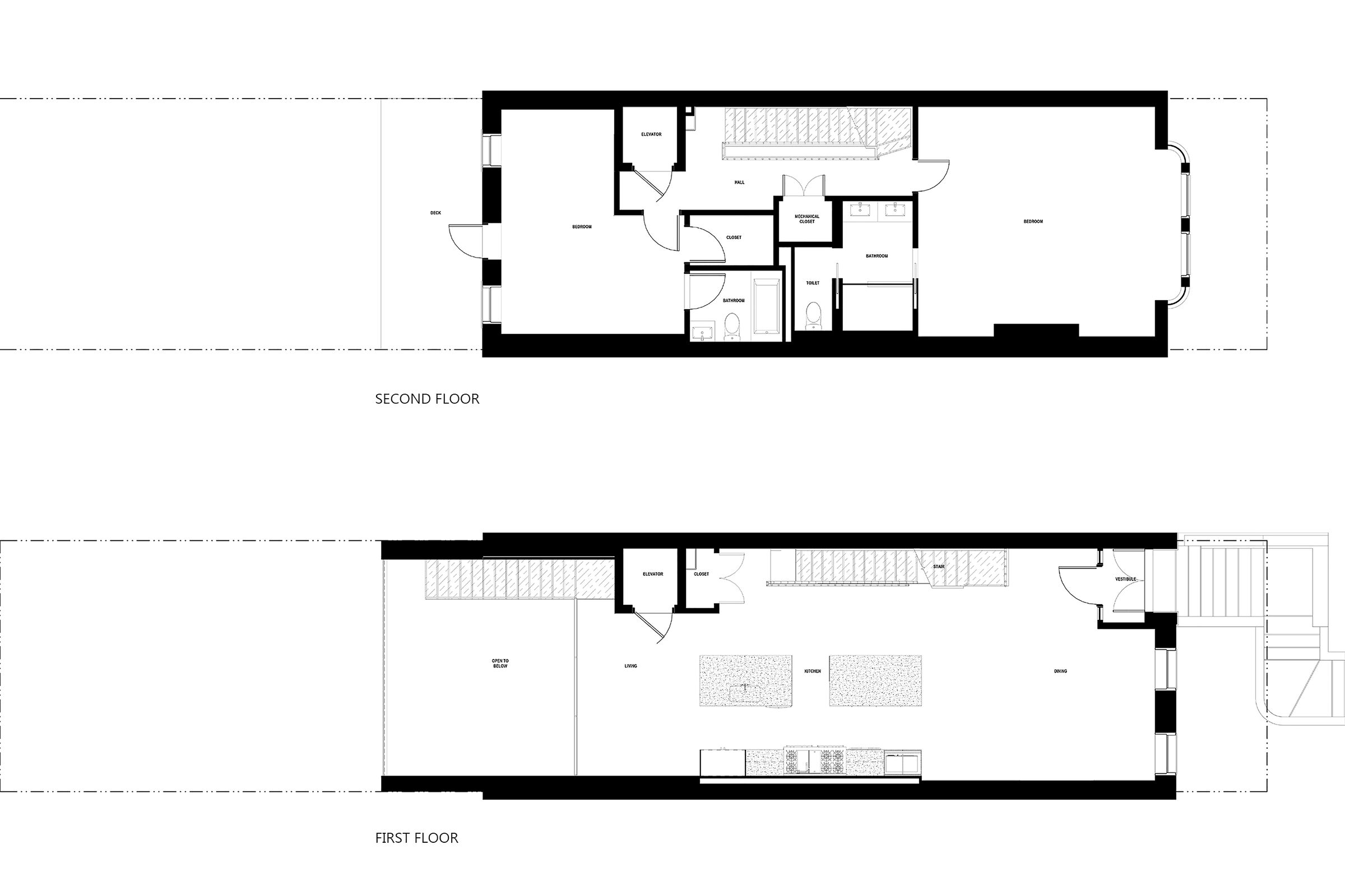 1st and 2nd Floor Plans