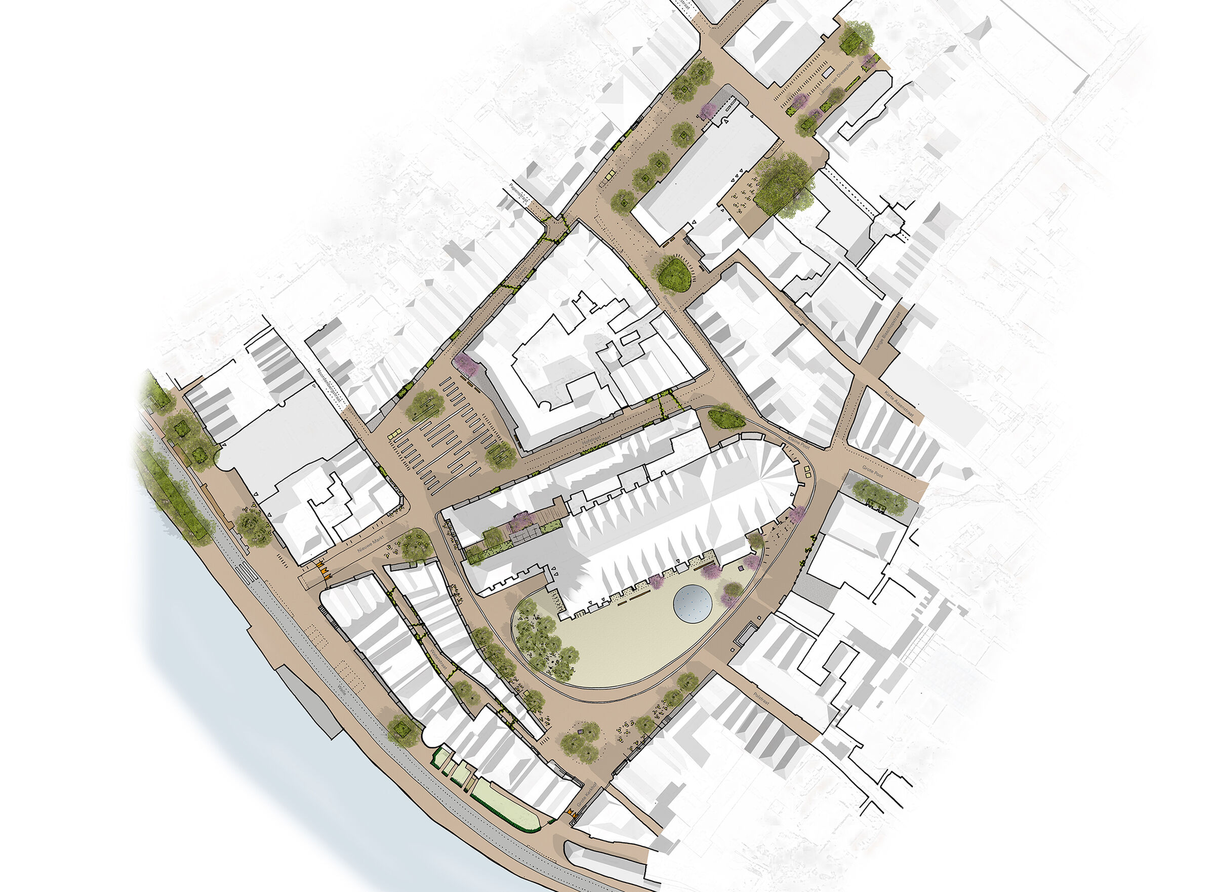 Masterplan Lebuinus squares Deventer