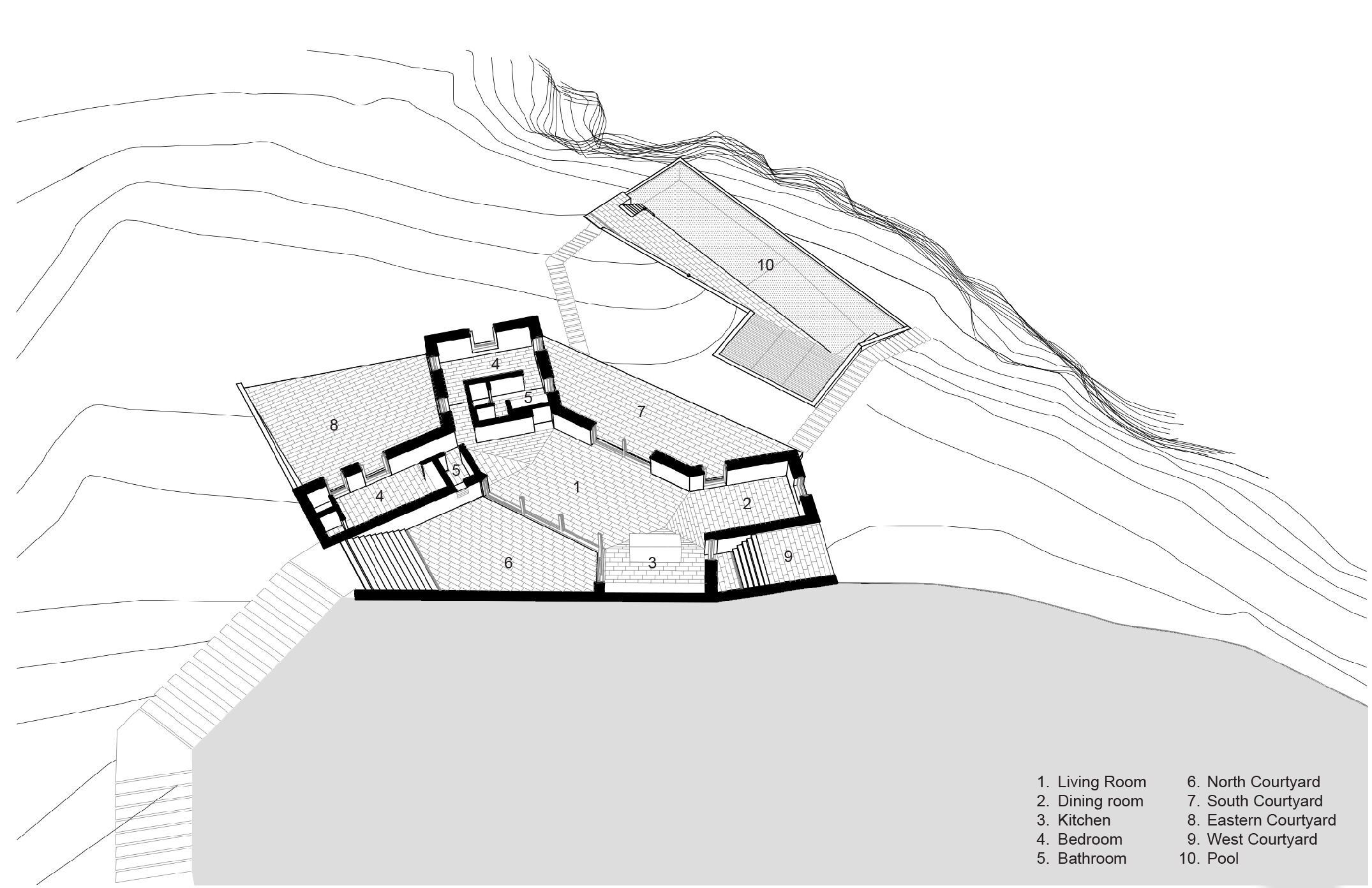 Main house isonometric plan