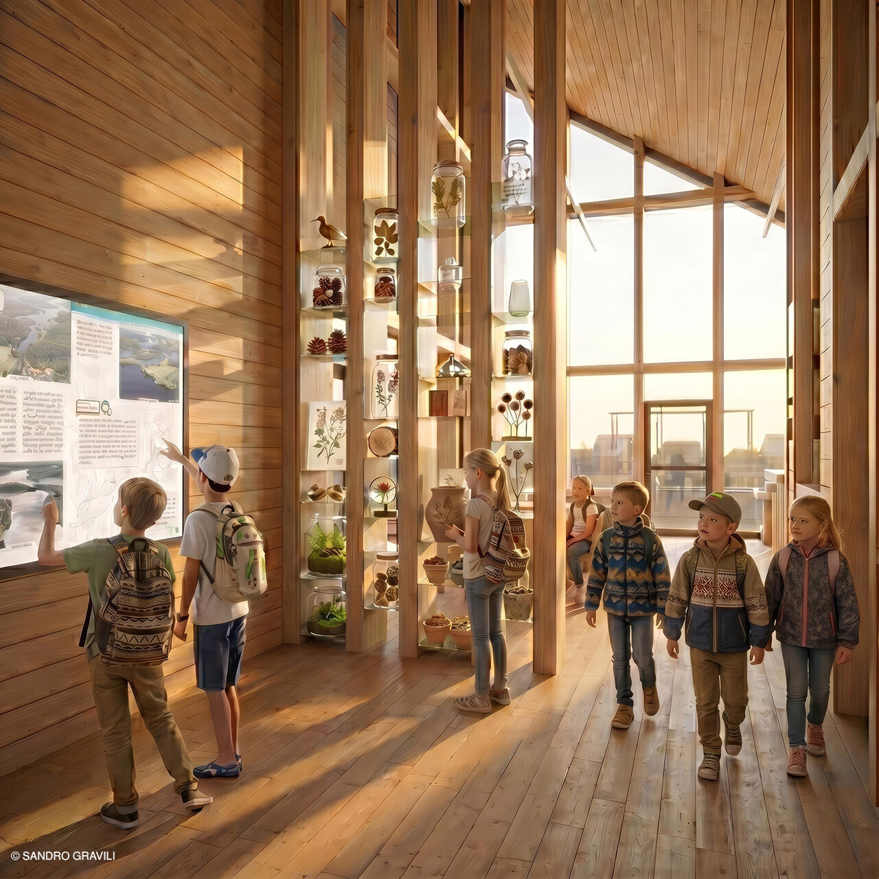 Interactive exhibition space for children — Aukštaitija National Park Visitor Center