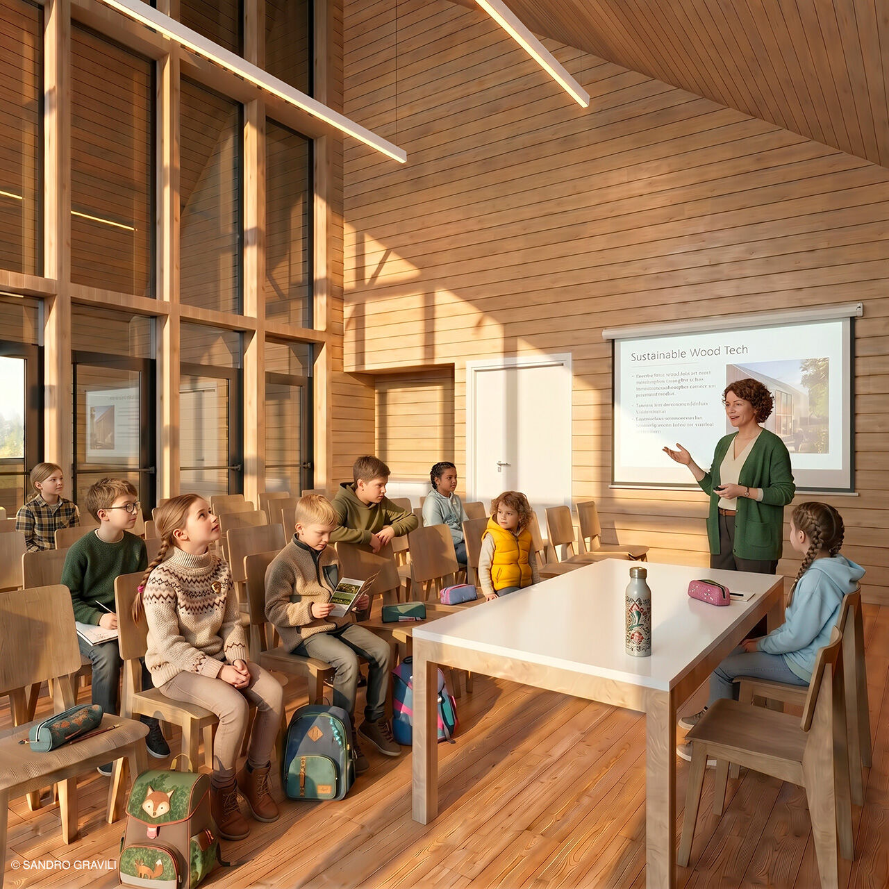 Educational workshop space — Aukštaitija National Park Visitor Center