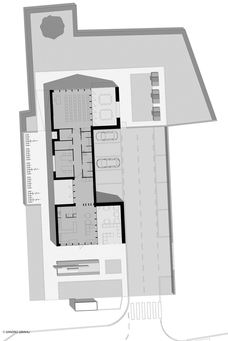 Ground floor plan — Aukštaitija National Park Visitor Center