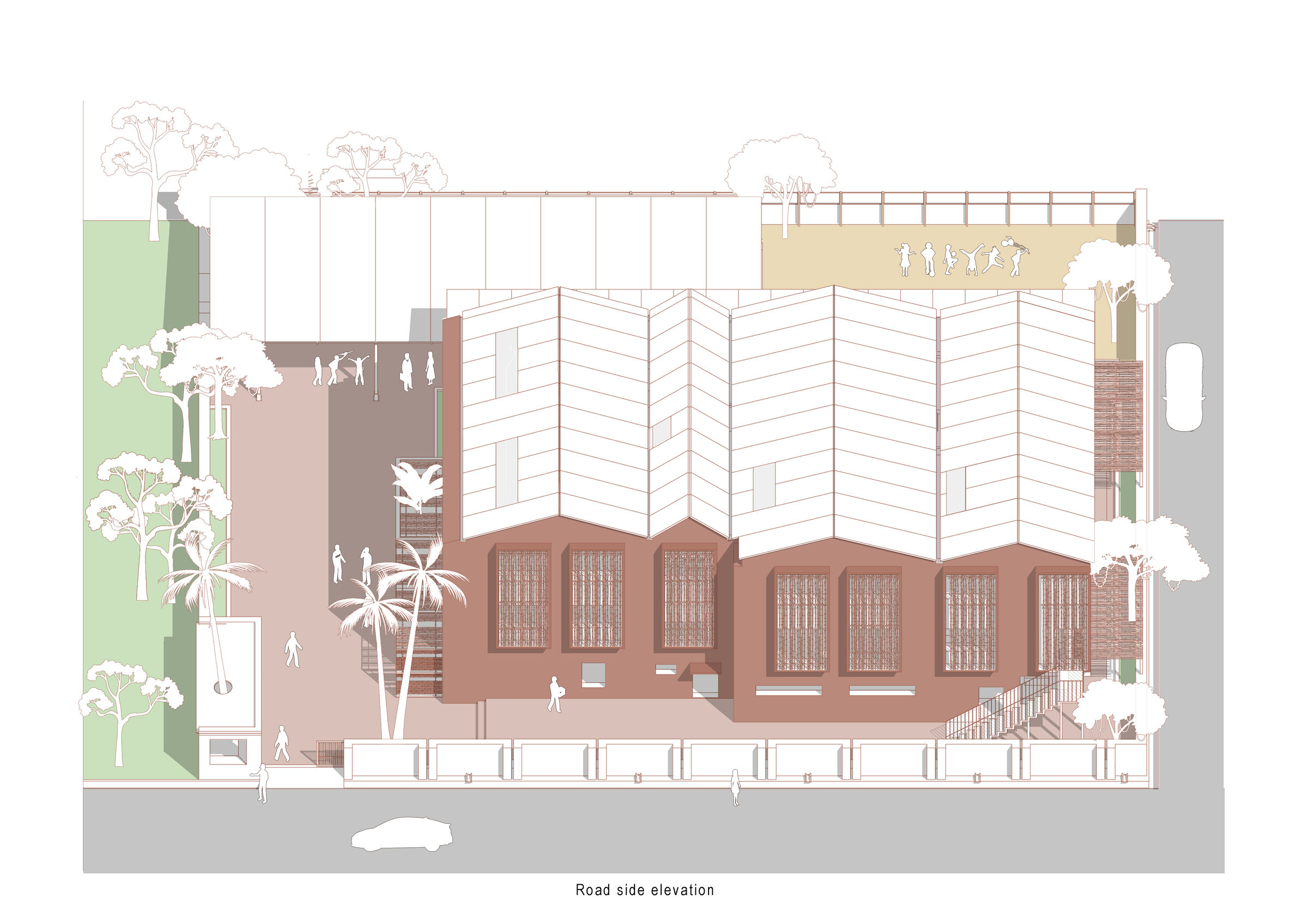 Street side elevation