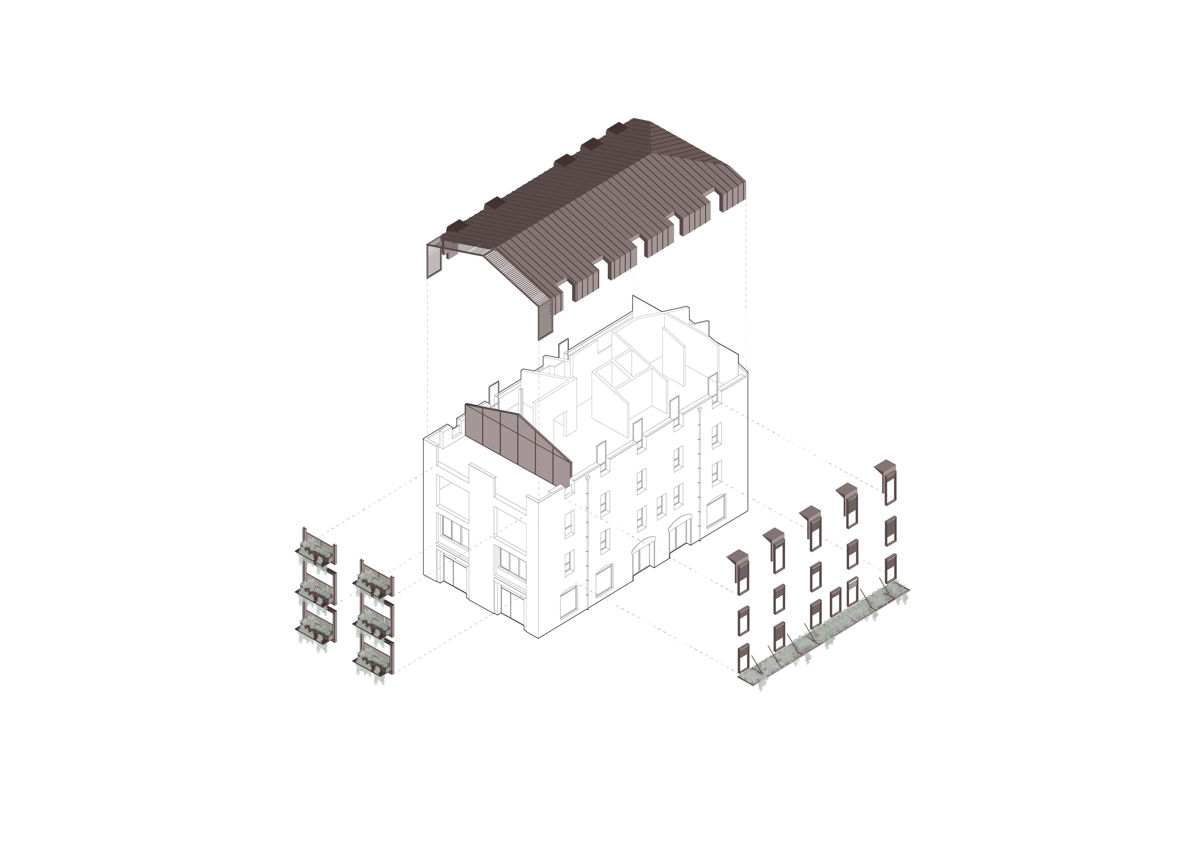 Axonometric exploded view