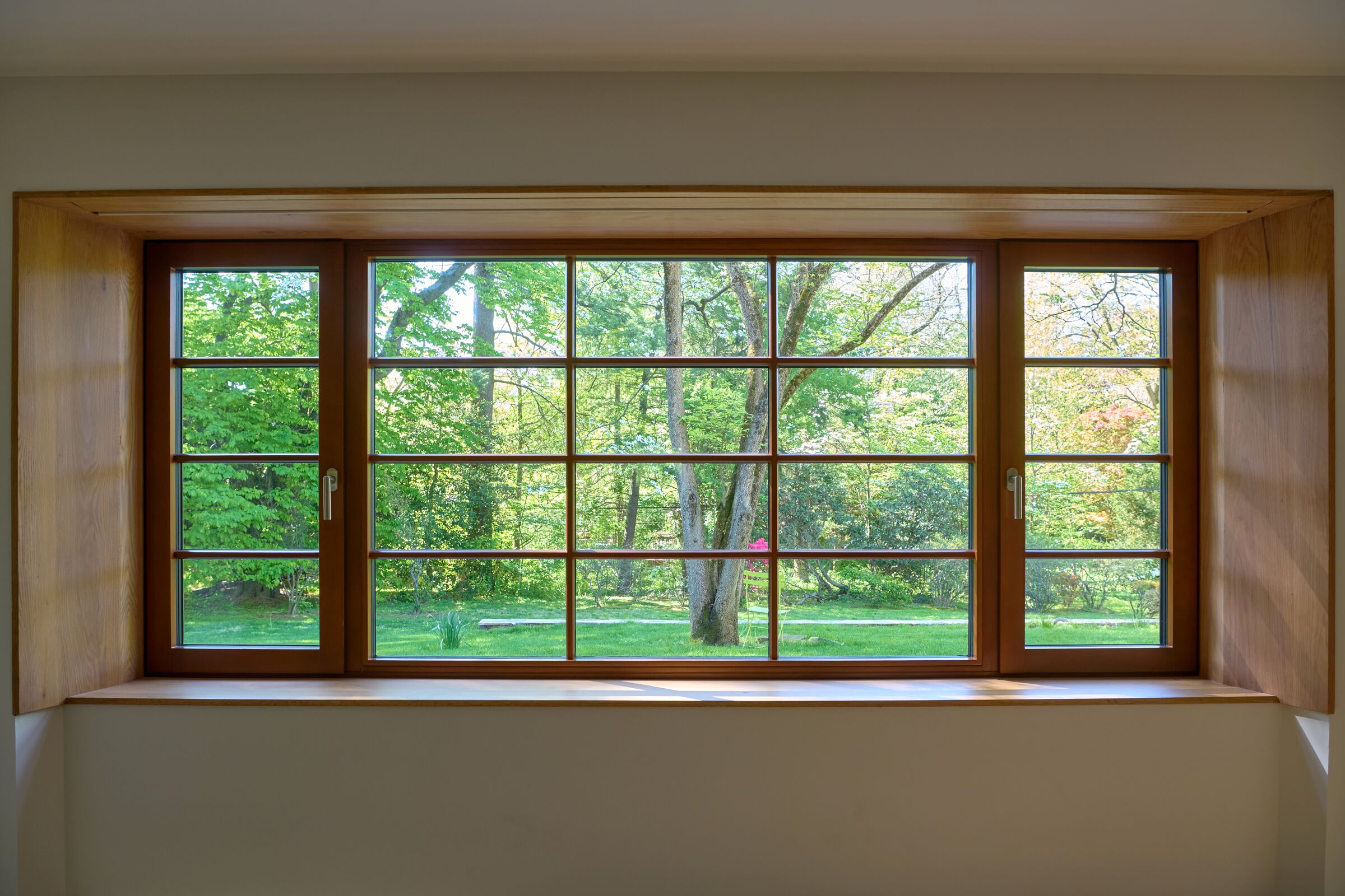 Accessible Masonry Gut Renovation - Interior. View from Expanded Window.