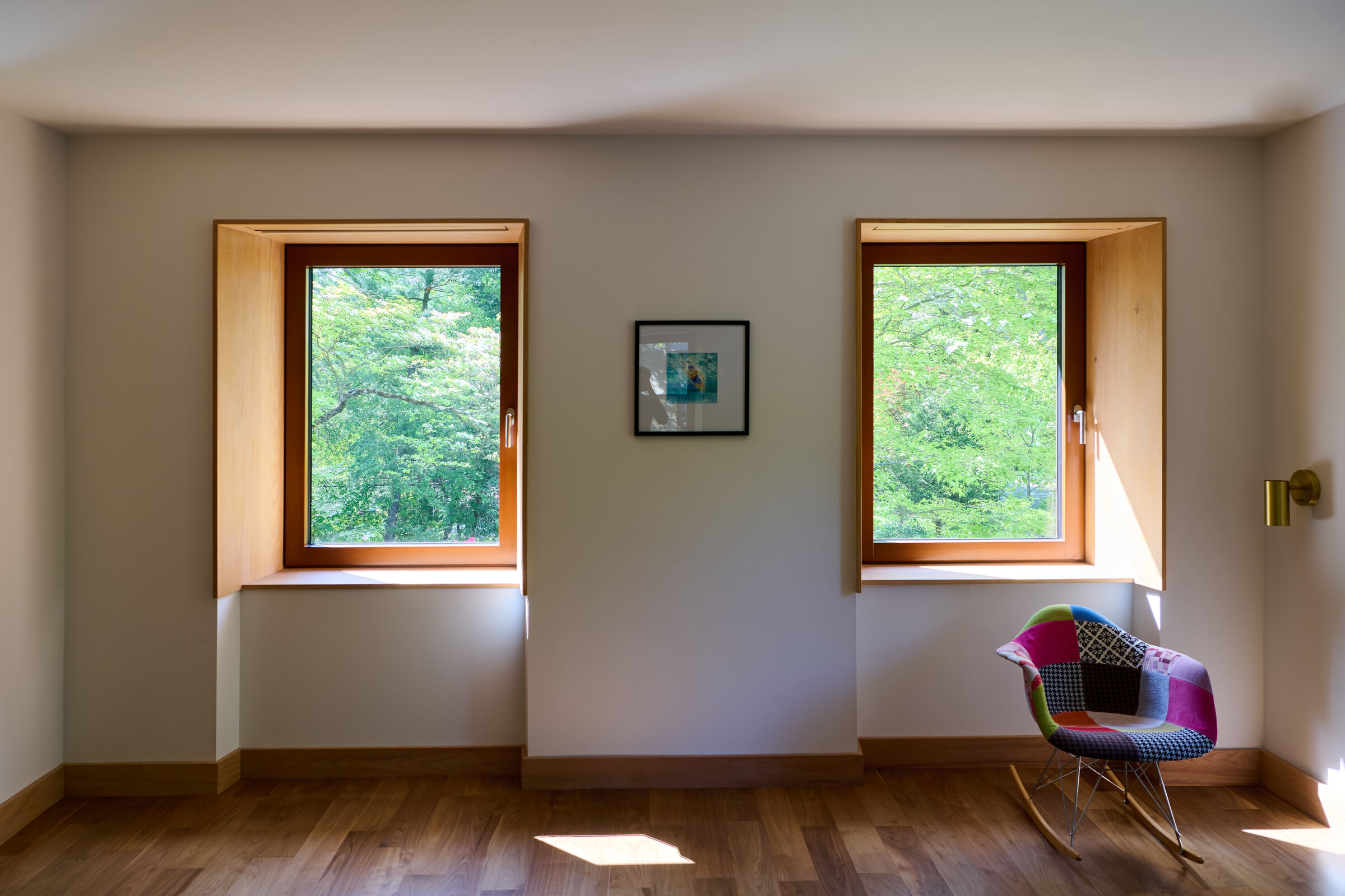 Accessible Masonry Gut Renovation - Interior. View from windows.