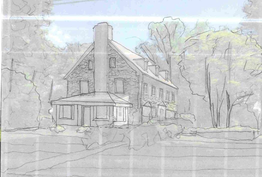 Accessible Masonry Gut Renovation - Exterior. Early concept diagram.