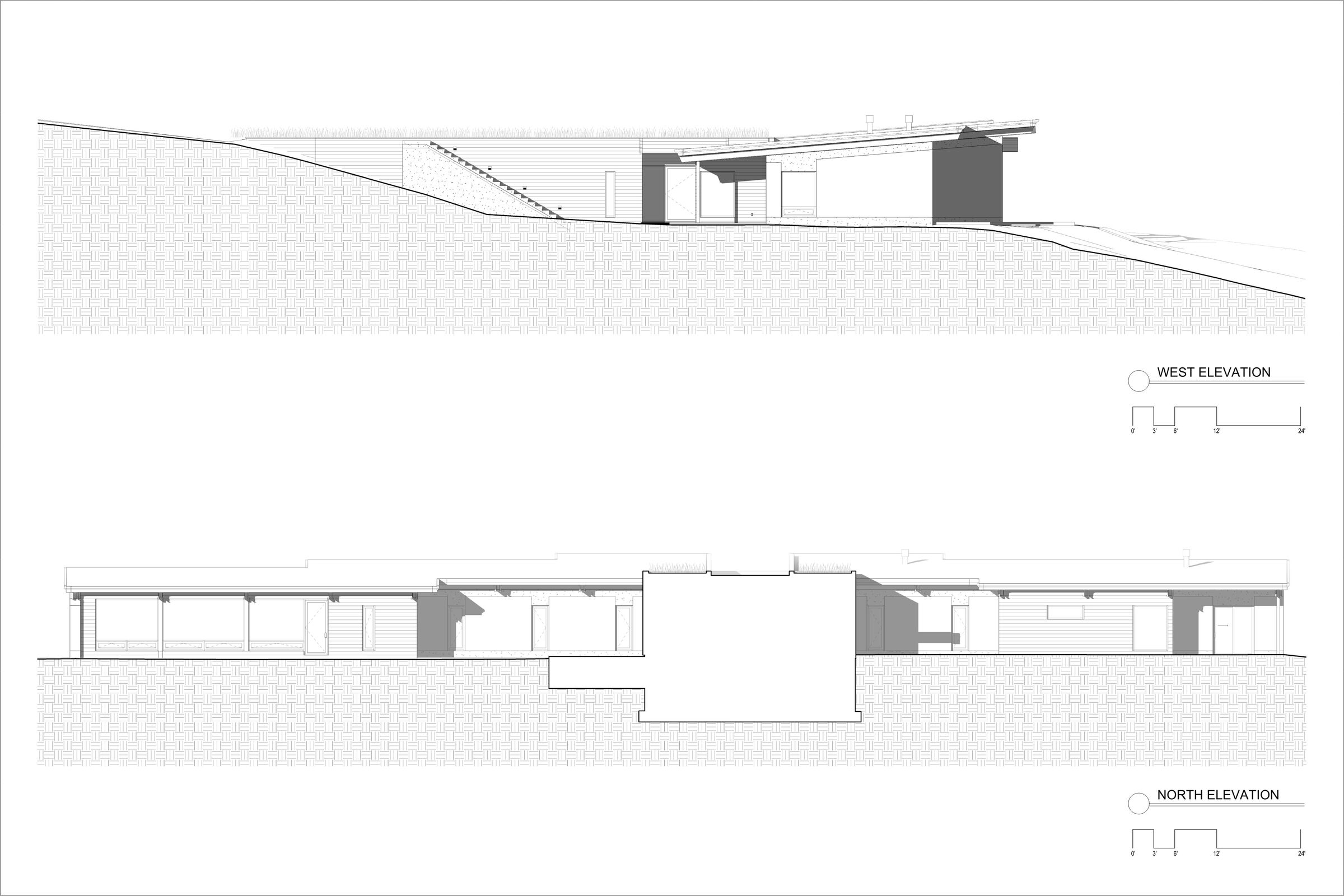West & North Elevations