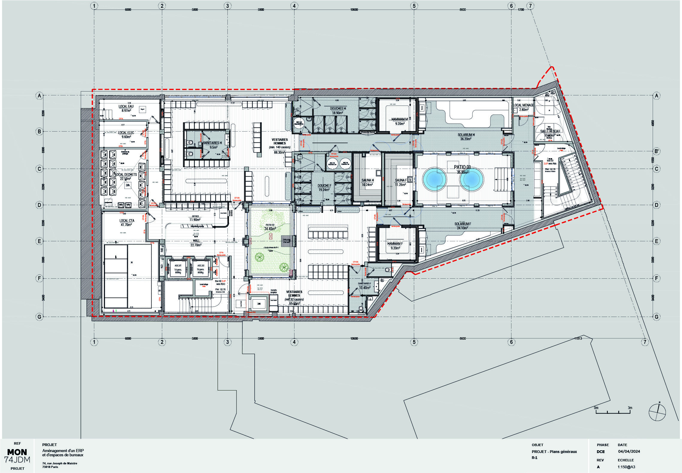 Basement - Spa & changing rooms