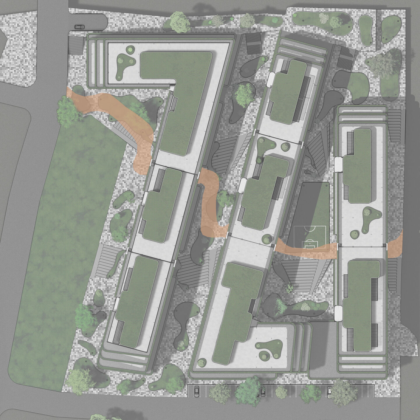 The complex layout
