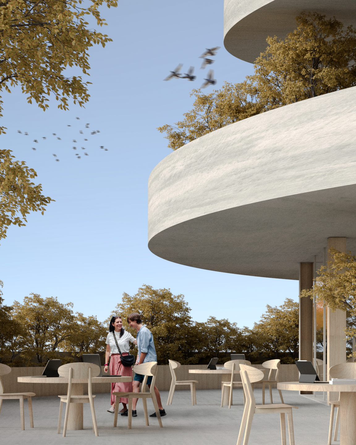 An open and inclusive community environment designed to foster social interaction, collaboration, and a strong sense of belonging through shared spaces that encourage connection and collective engagement.
