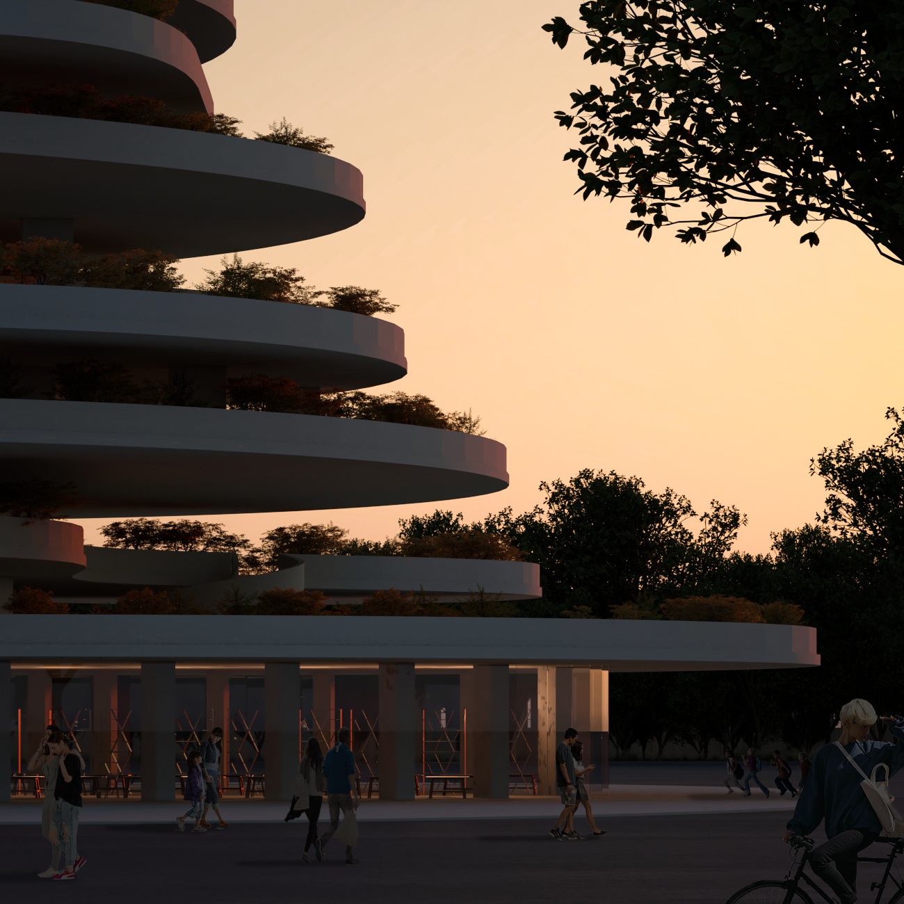 A porous ground floor conceived as an extension of the public realm, offering inclusive shared spaces that strengthen social ties and enhance urban vitality.