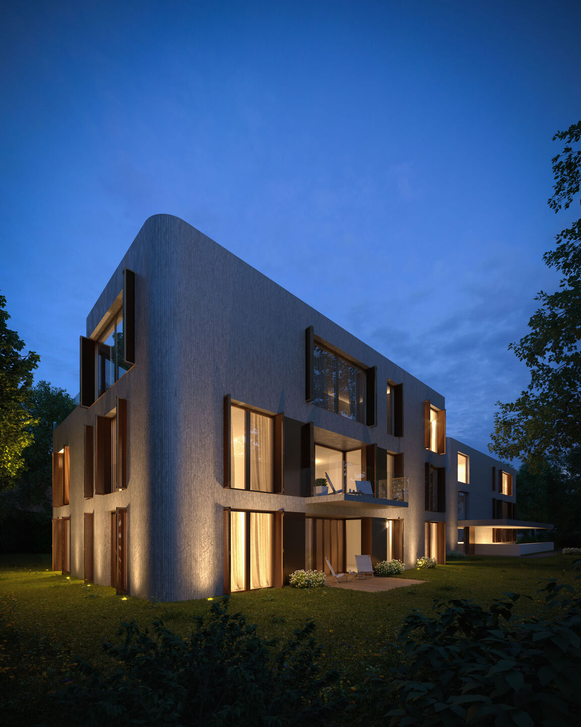 architectural-visualization-curved-apartment-building-twilight-benediktenwandstrasse-berlin-germany-02-gmsvision