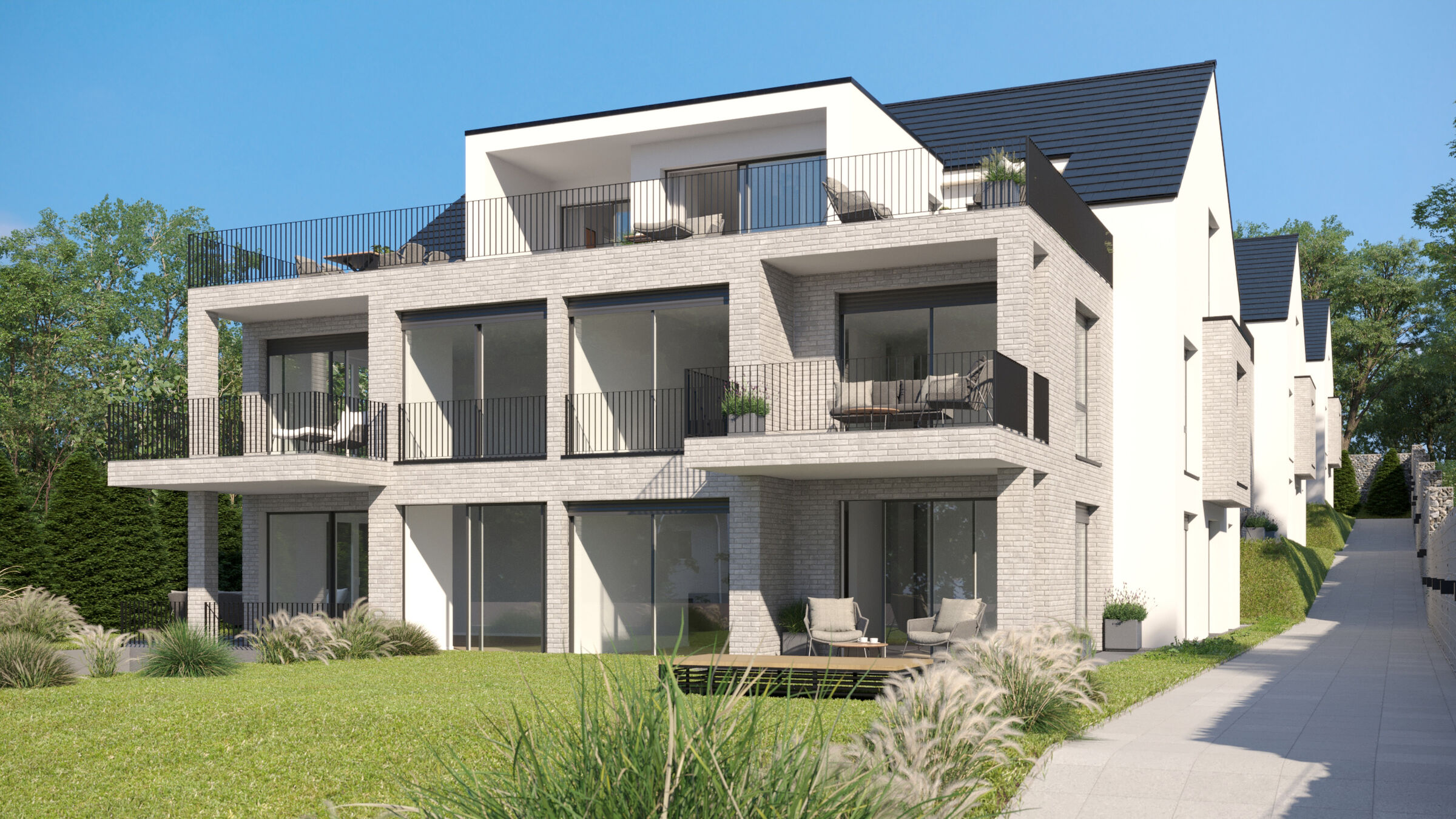 architectural-visualization-apartment-building-nussgaerten-Bad Nauheim-germany-01-gmsvision