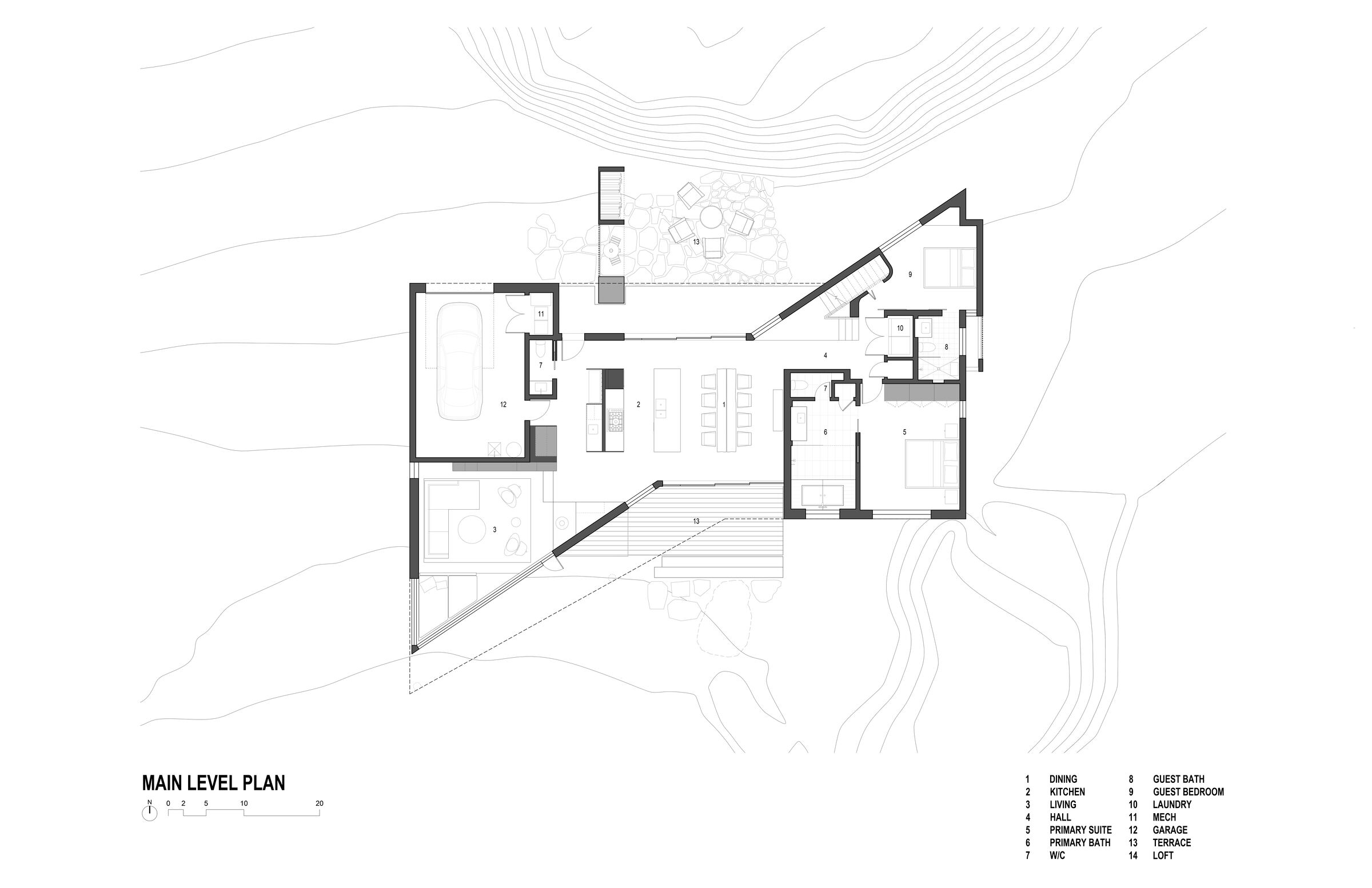 Main Level Floor Plan