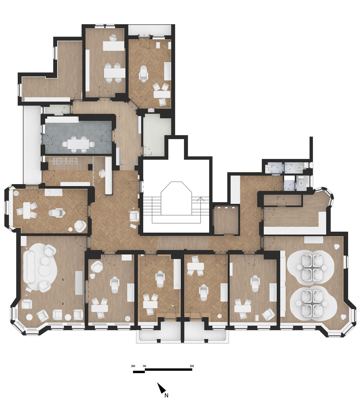 Spatial configuration of the clinic.