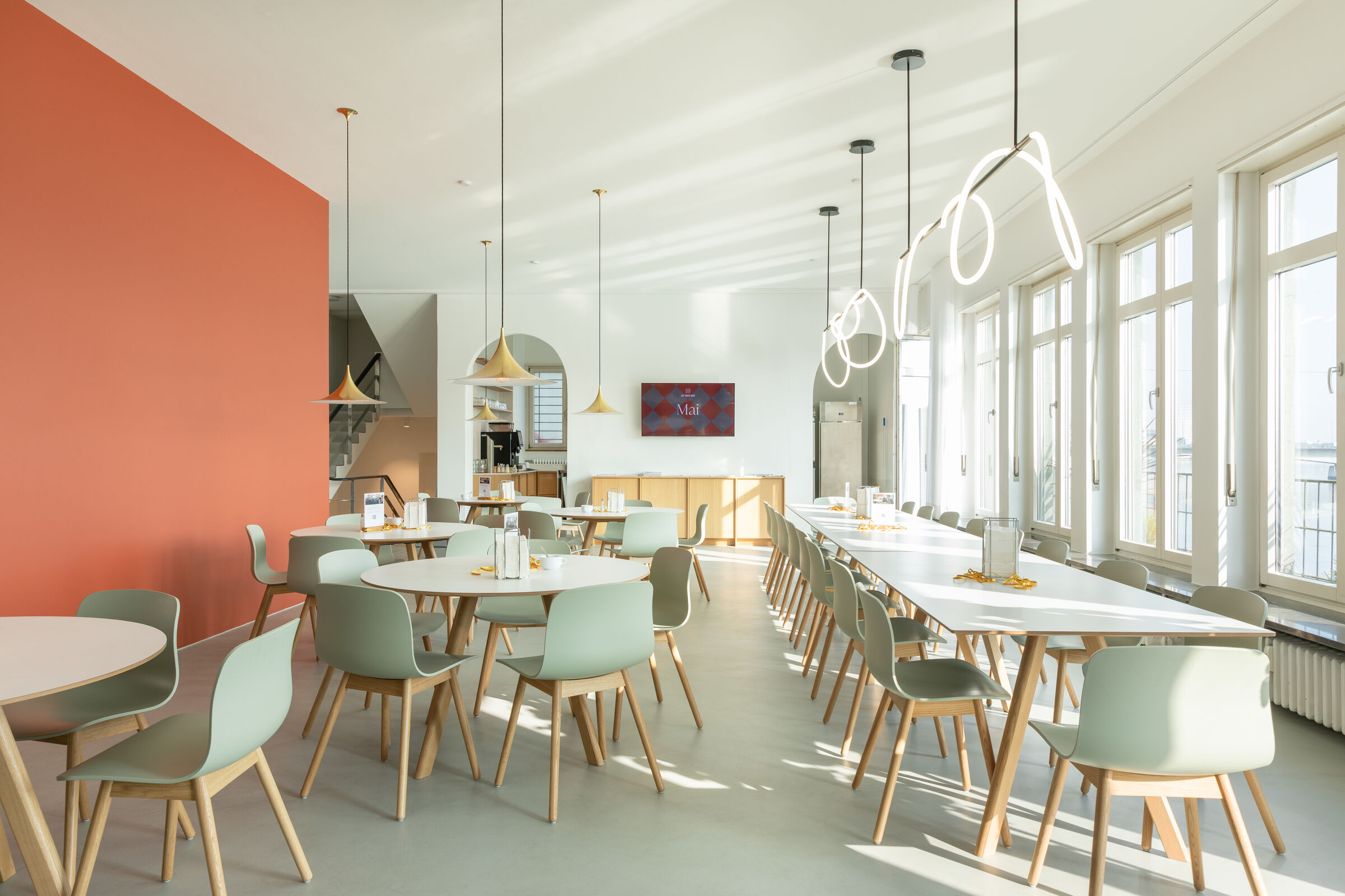 Cafeteria at the Grand Hotel Les Trois Rois Back of House