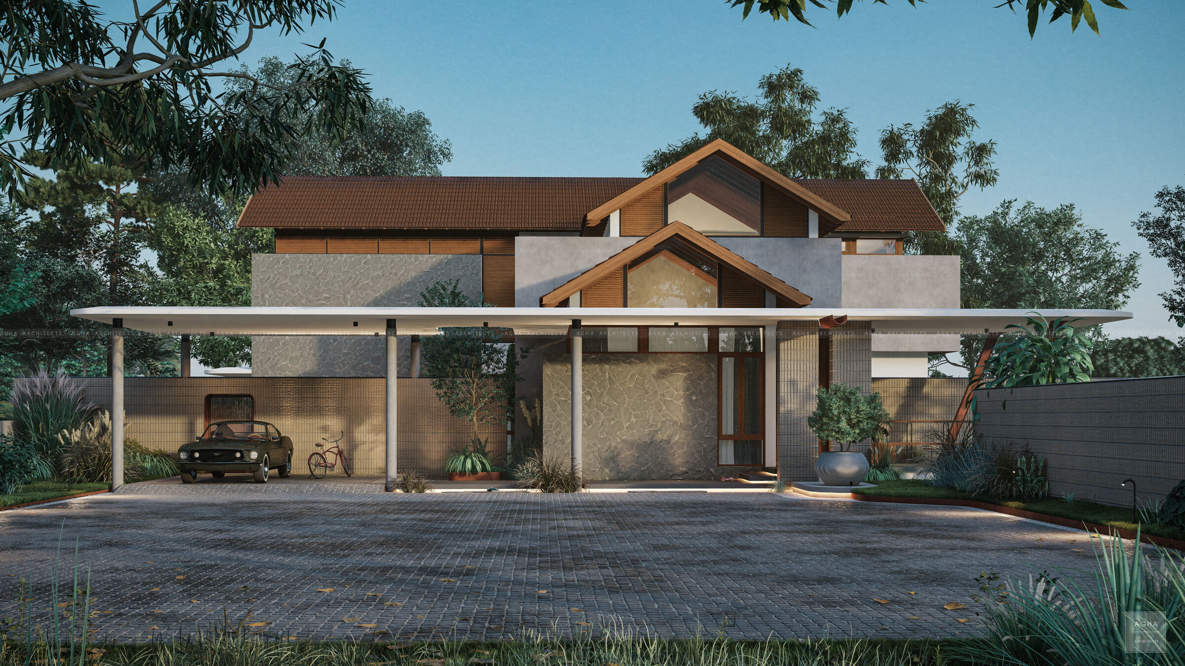 Front elevation Render