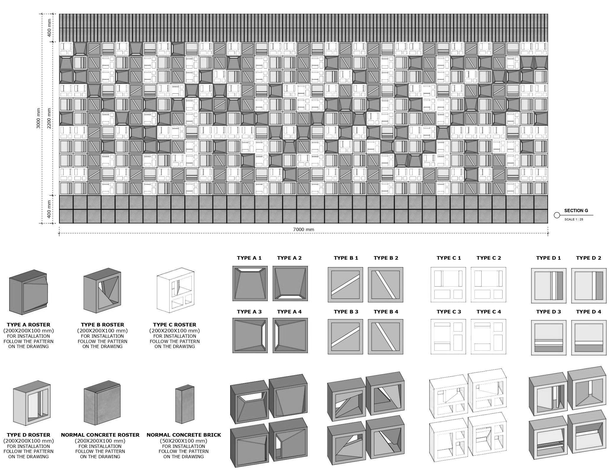 Breeze Blocks Wall