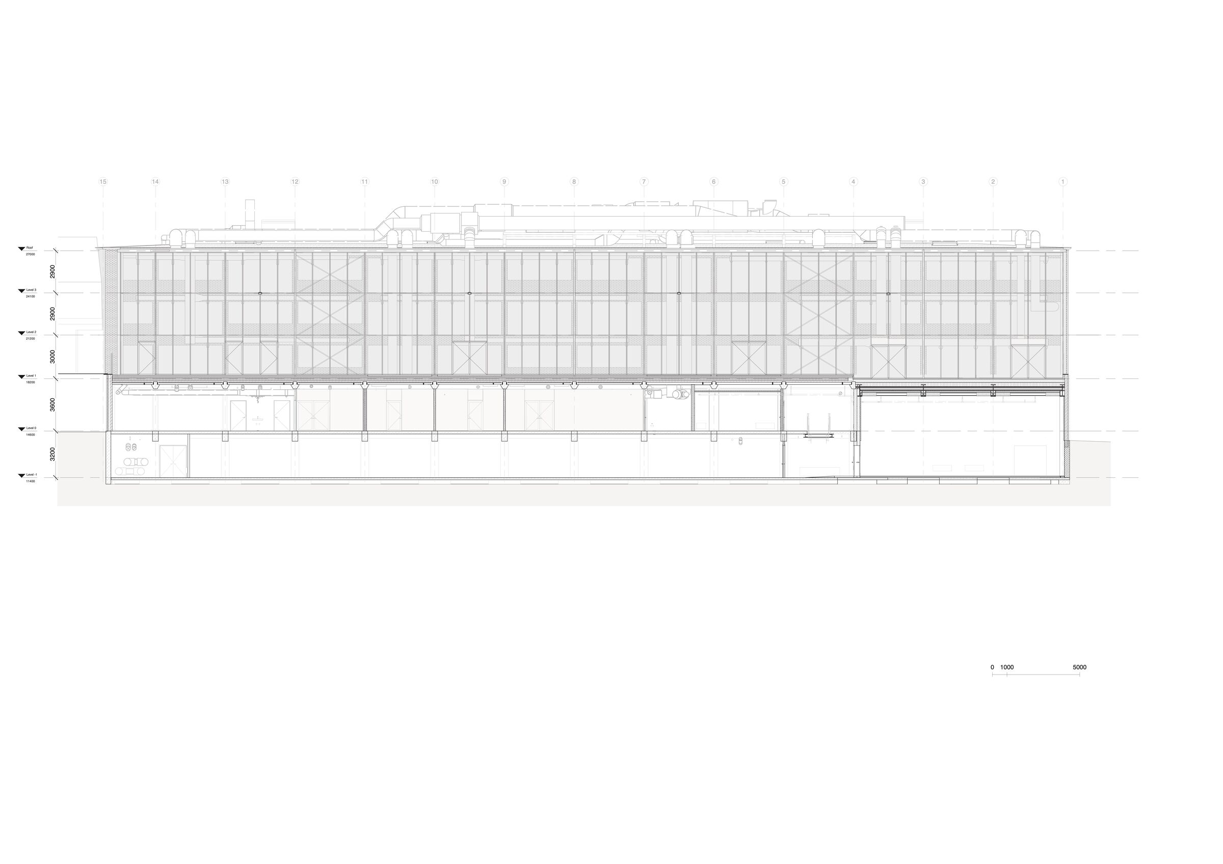 Elevation south facade